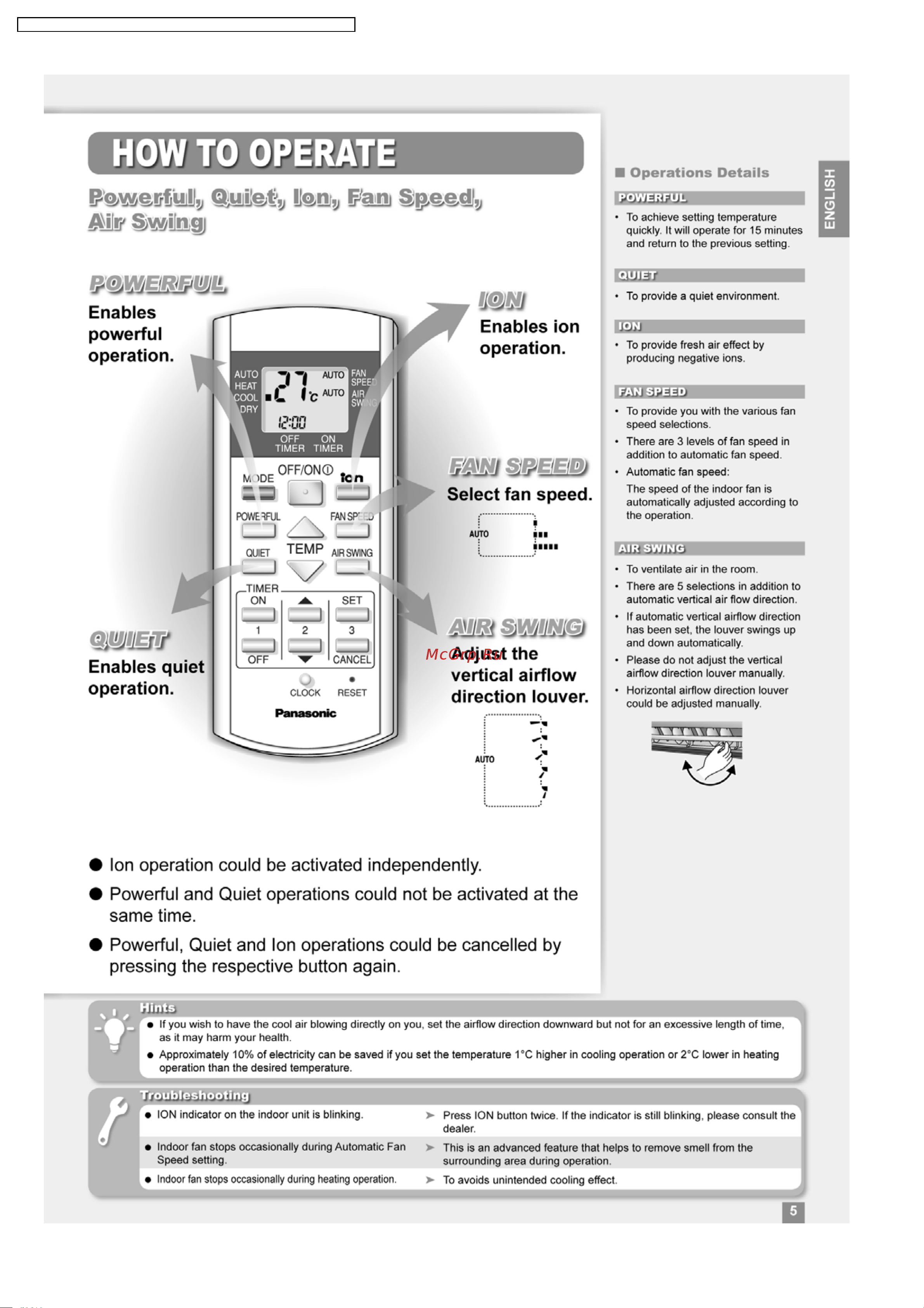 Panasonic CS-A7DKD Сервис мануал онлайн [42/88] 77226