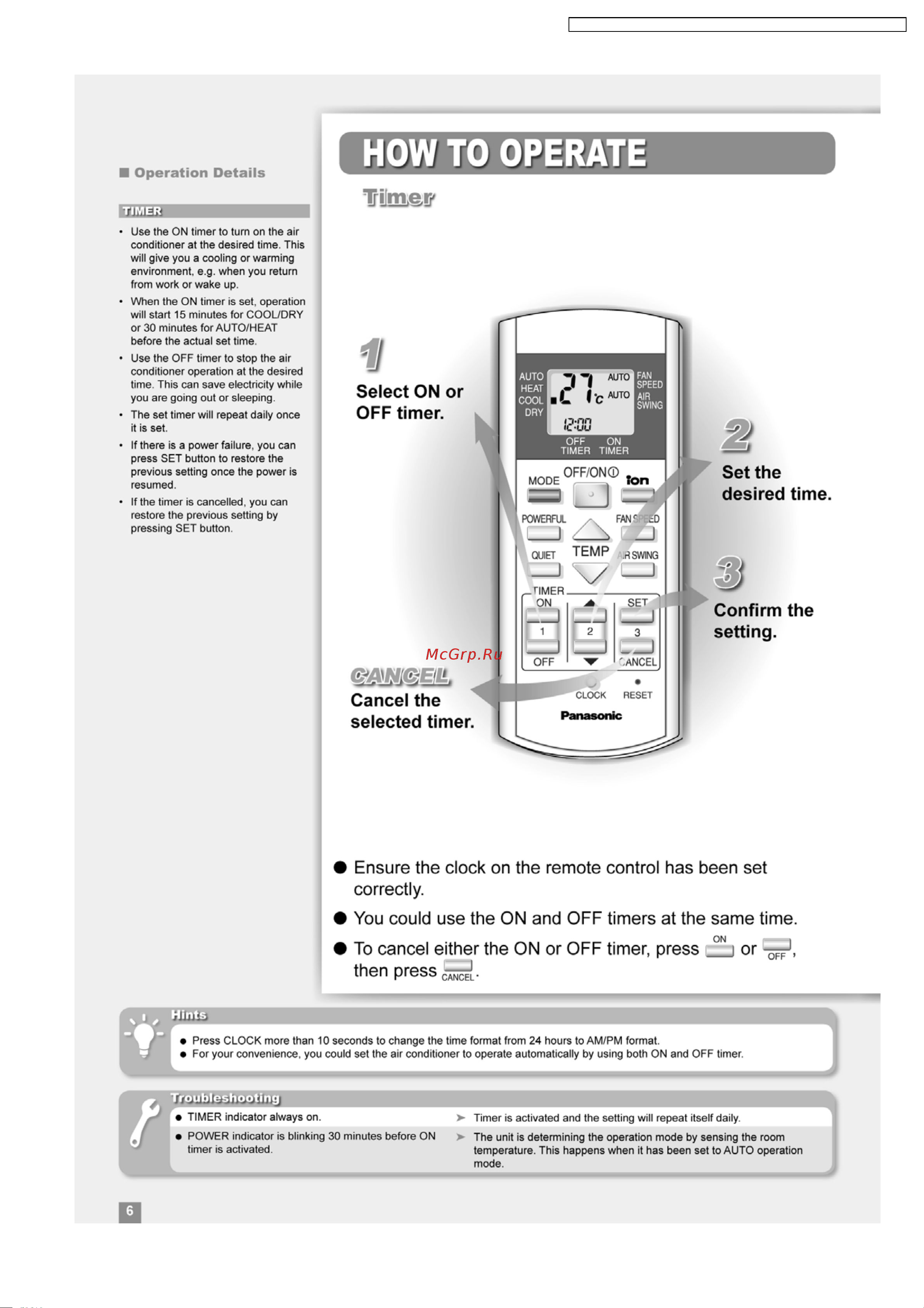 Panasonic CS-A7DKD Сервис мануал онлайн [43/88] 77226