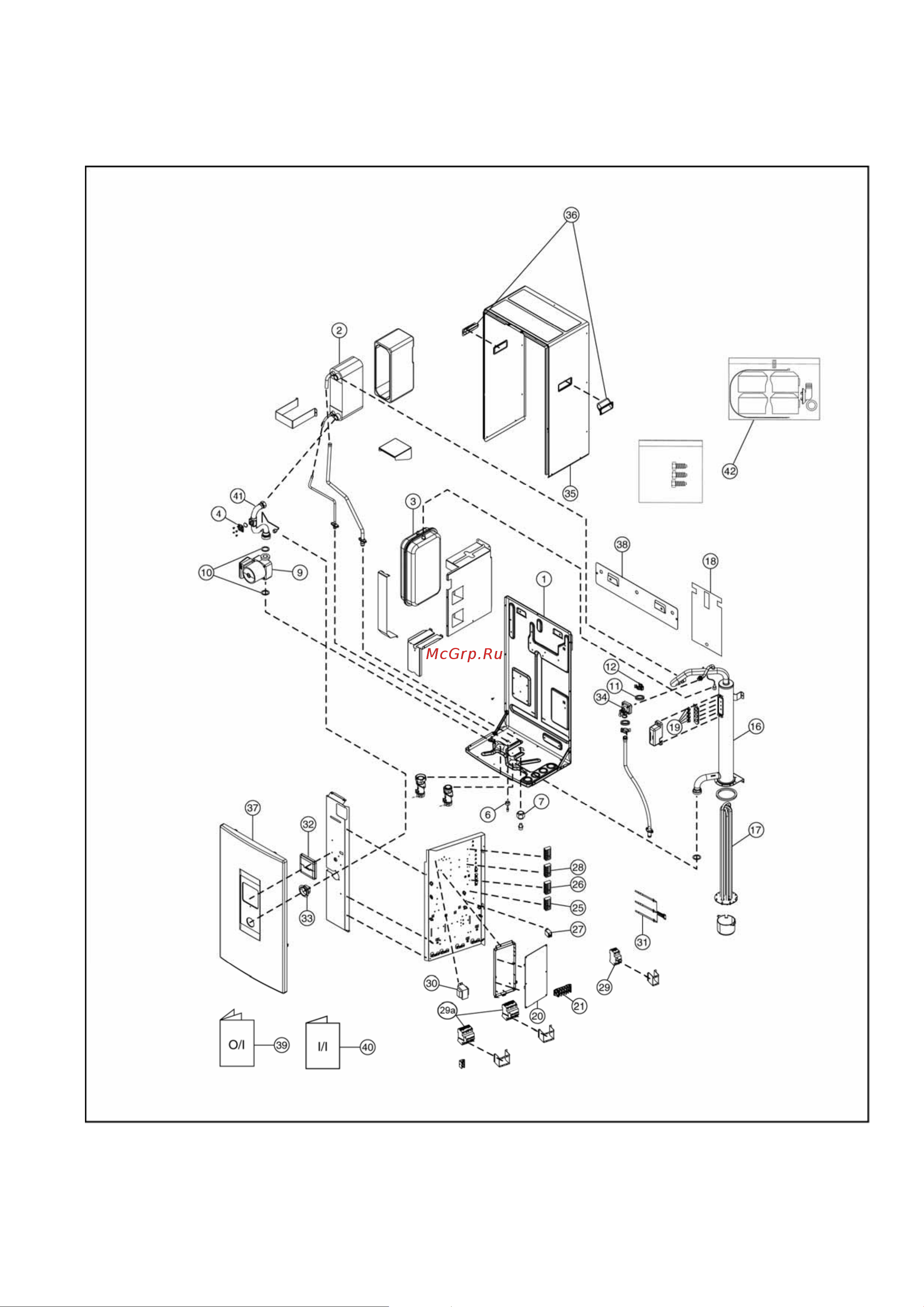 Panasonic WH-SDC14C9E8 / WH-UD14CE8 [135/141] Exploded view and replacement parts list