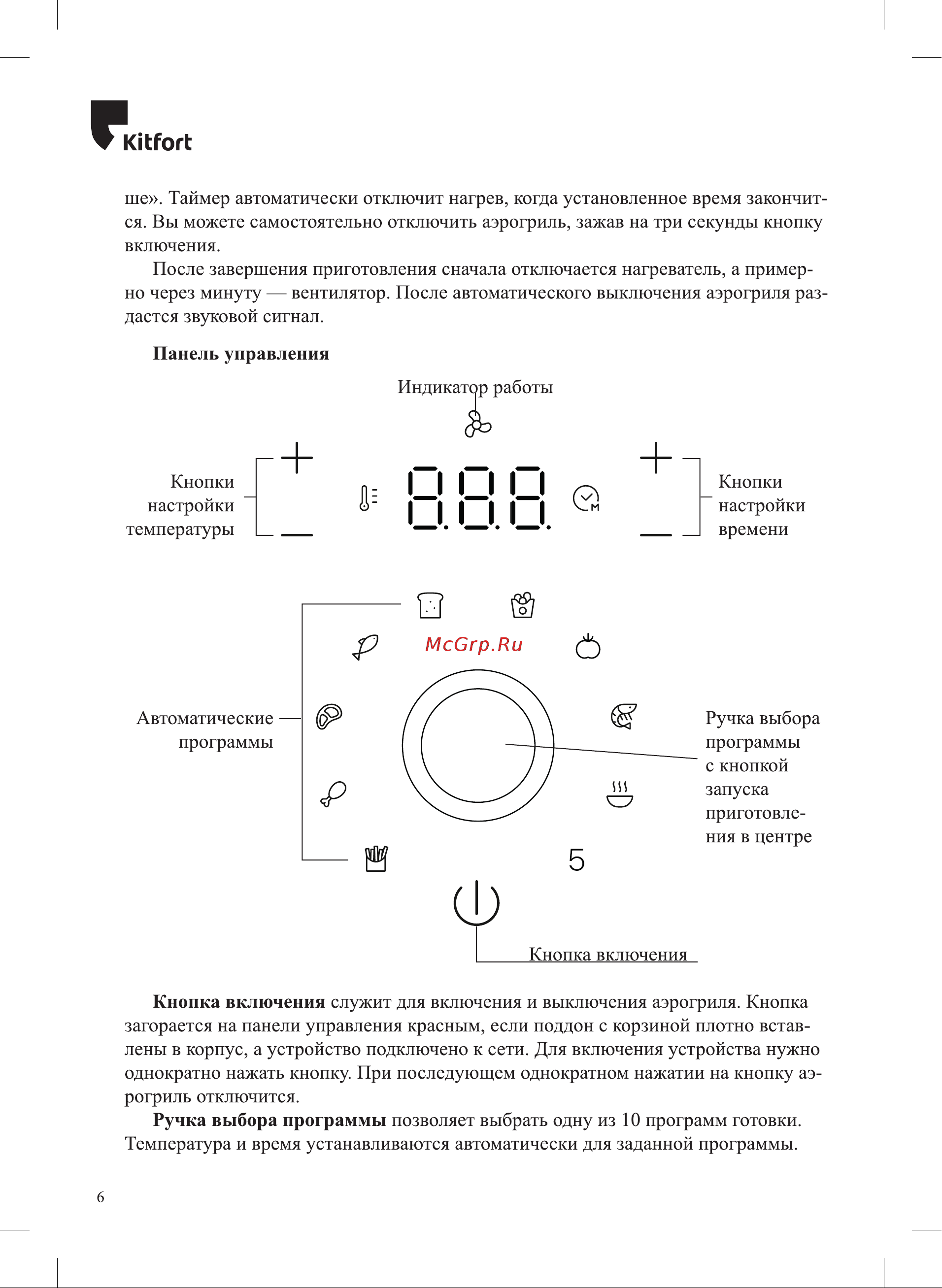 Kitfort KT-2233 Инструкция по эксплуатации онлайн [6/24] 626280