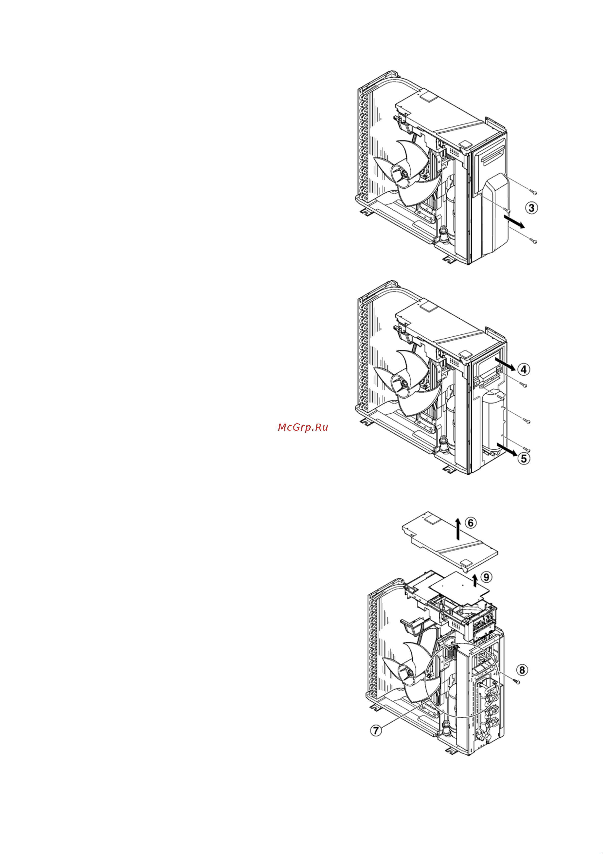 Panasonic CU-3E18LBE [65/103] Remove the control board cover and particular plates