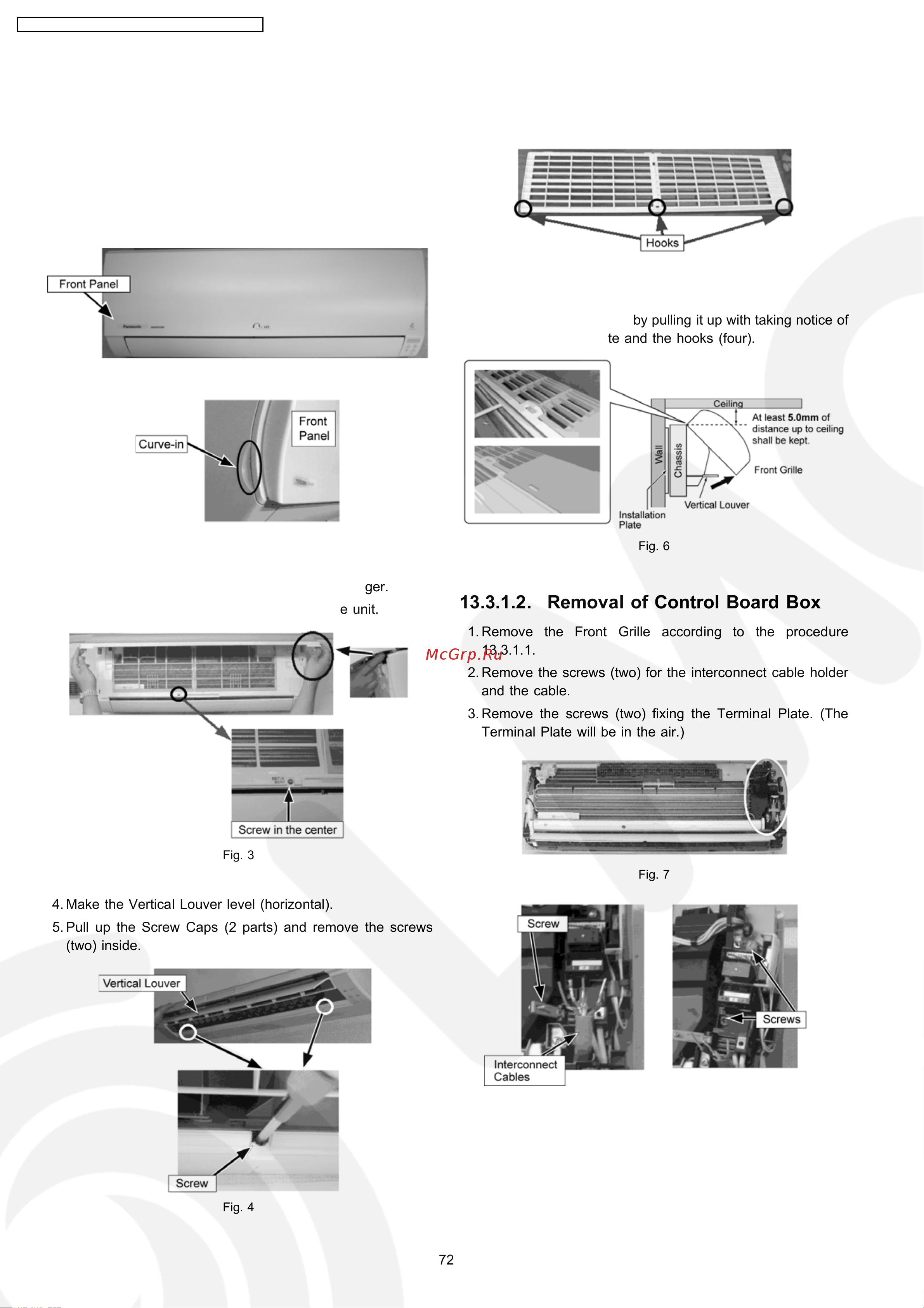 Panasonic CS-HE12DKE [72/88] Disassembly of parts