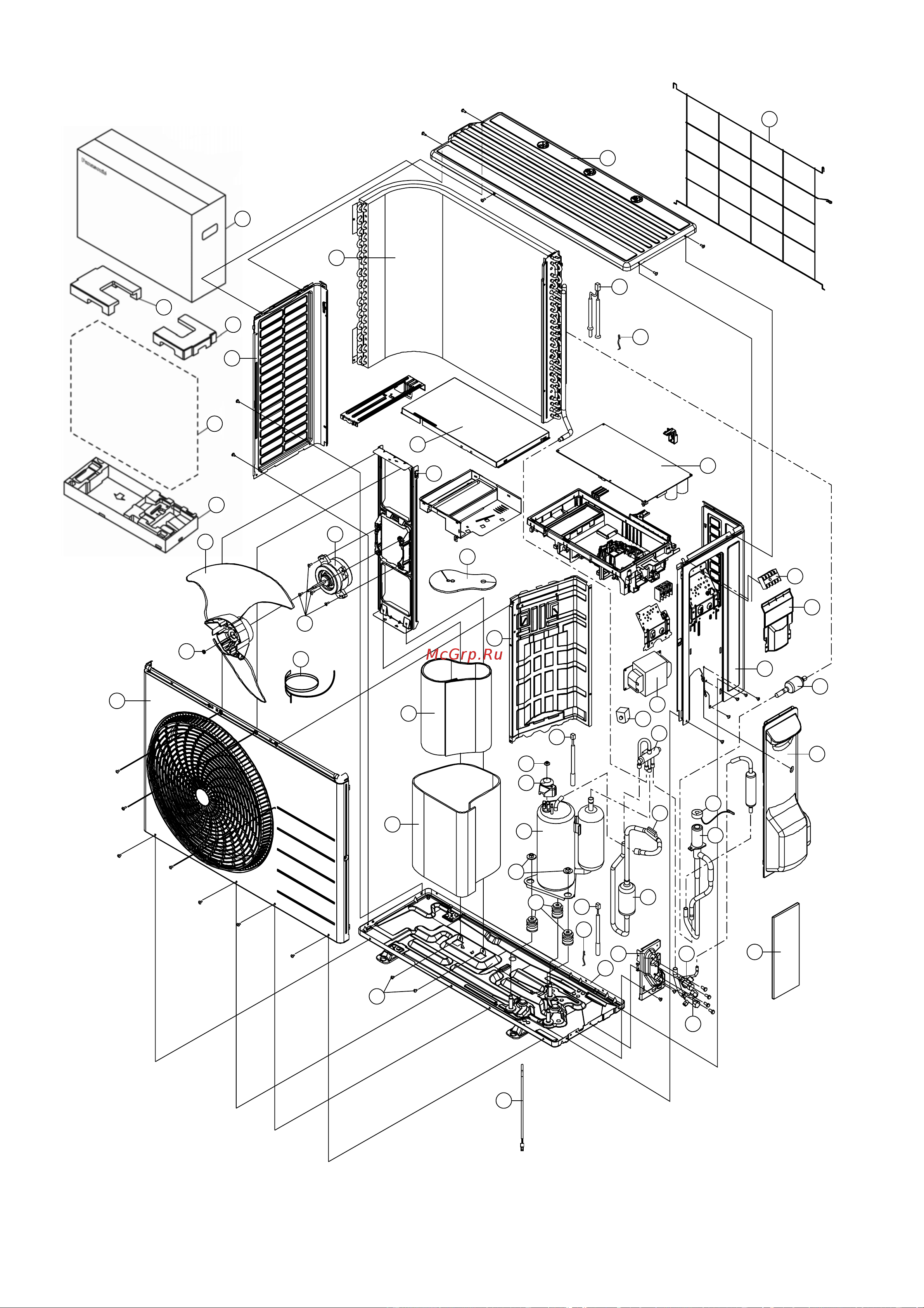 Panasonic CU-HE9NKE [108/110] Outdoor unit