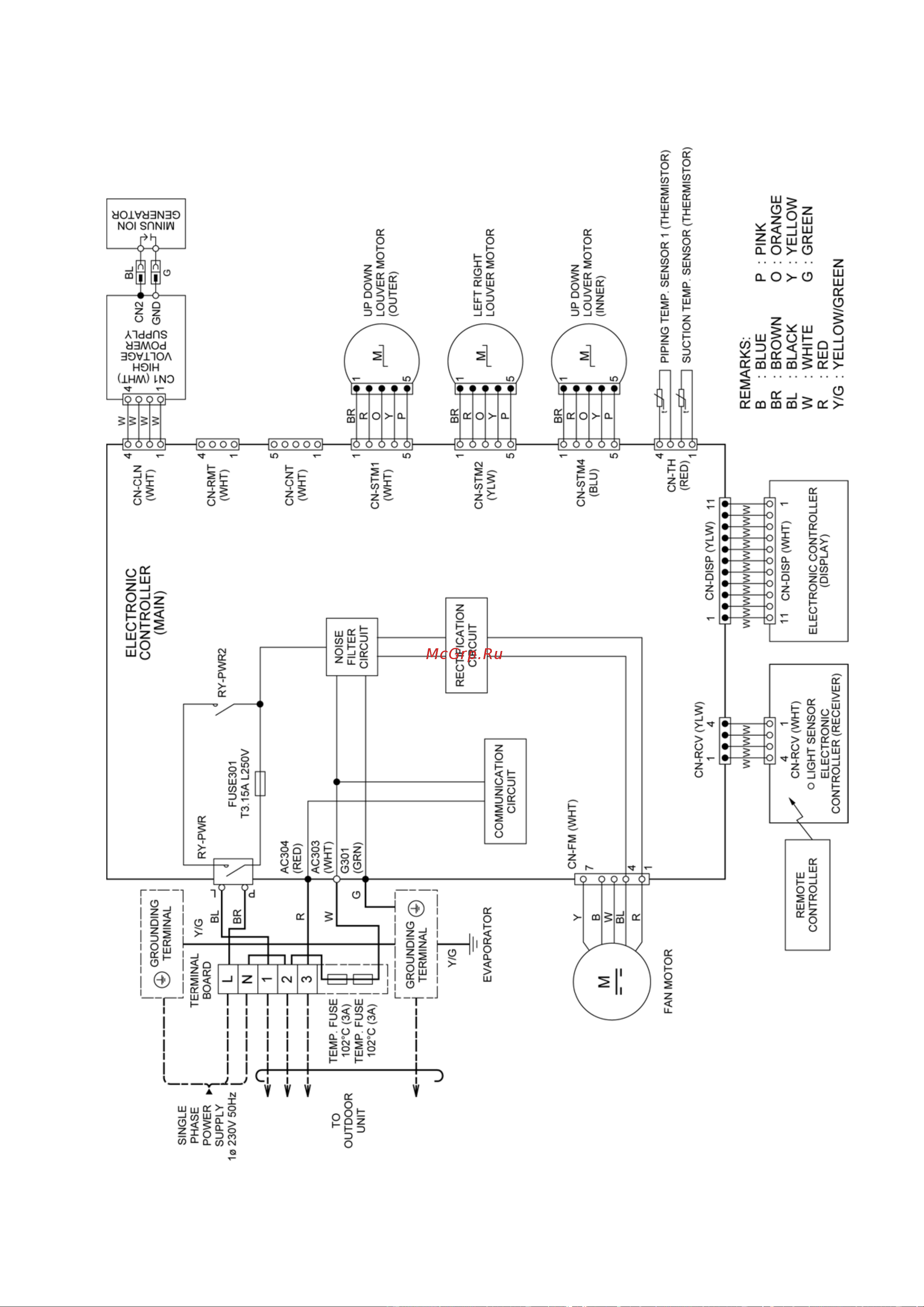 Panasonic CU-HE9NKE [17/110] Wiring connection diagram