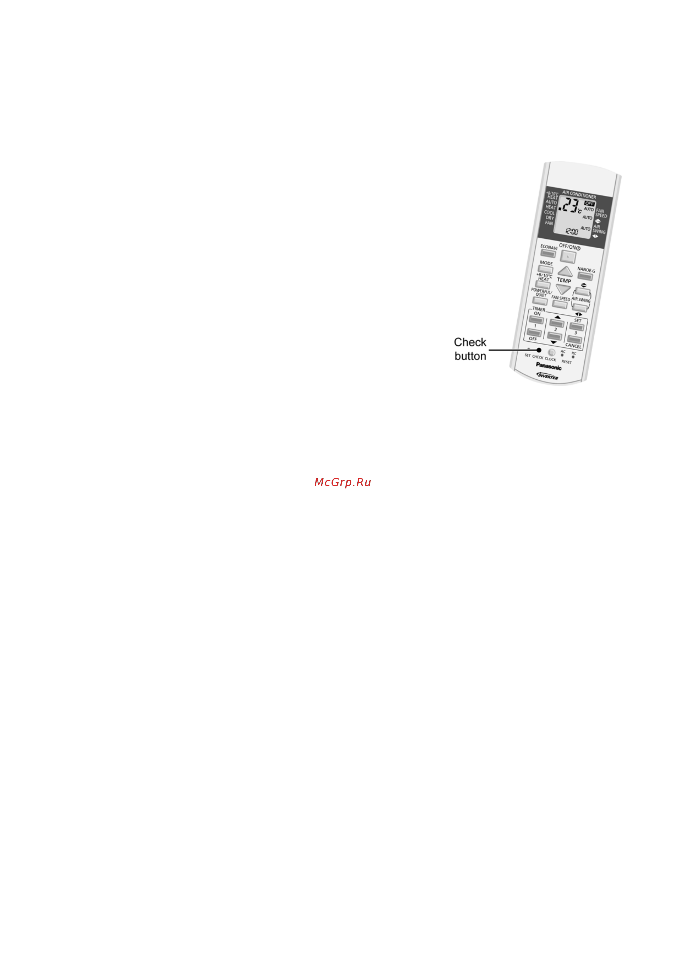 Panasonic CU-HE9NKE [57/110] Breakdown self diagnosis function