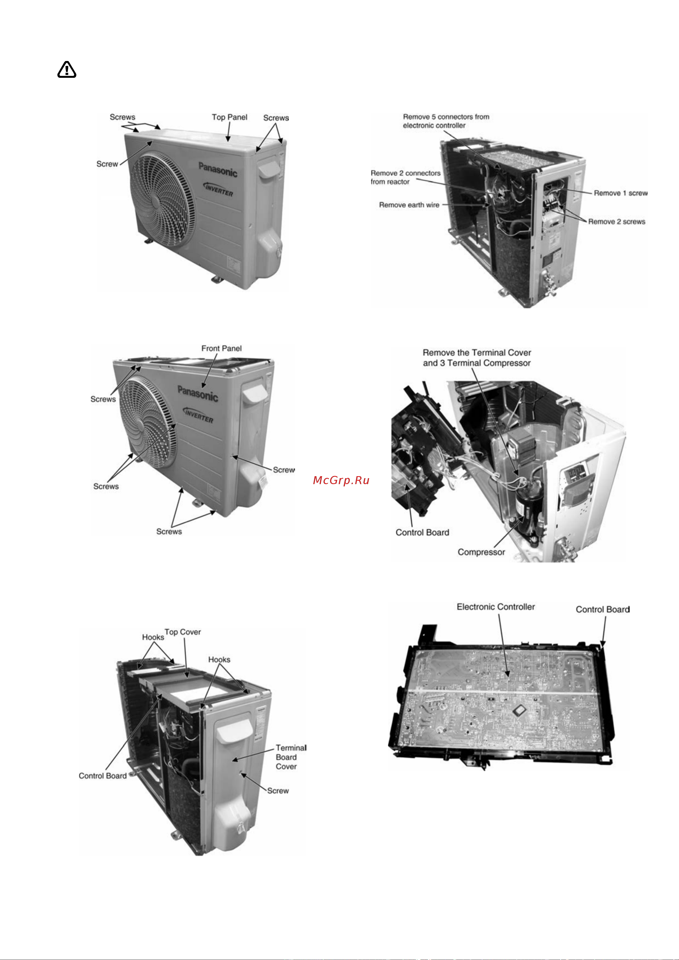 Panasonic CU-HE9NKE [95/110] Outdoor electronic controller removal procedure