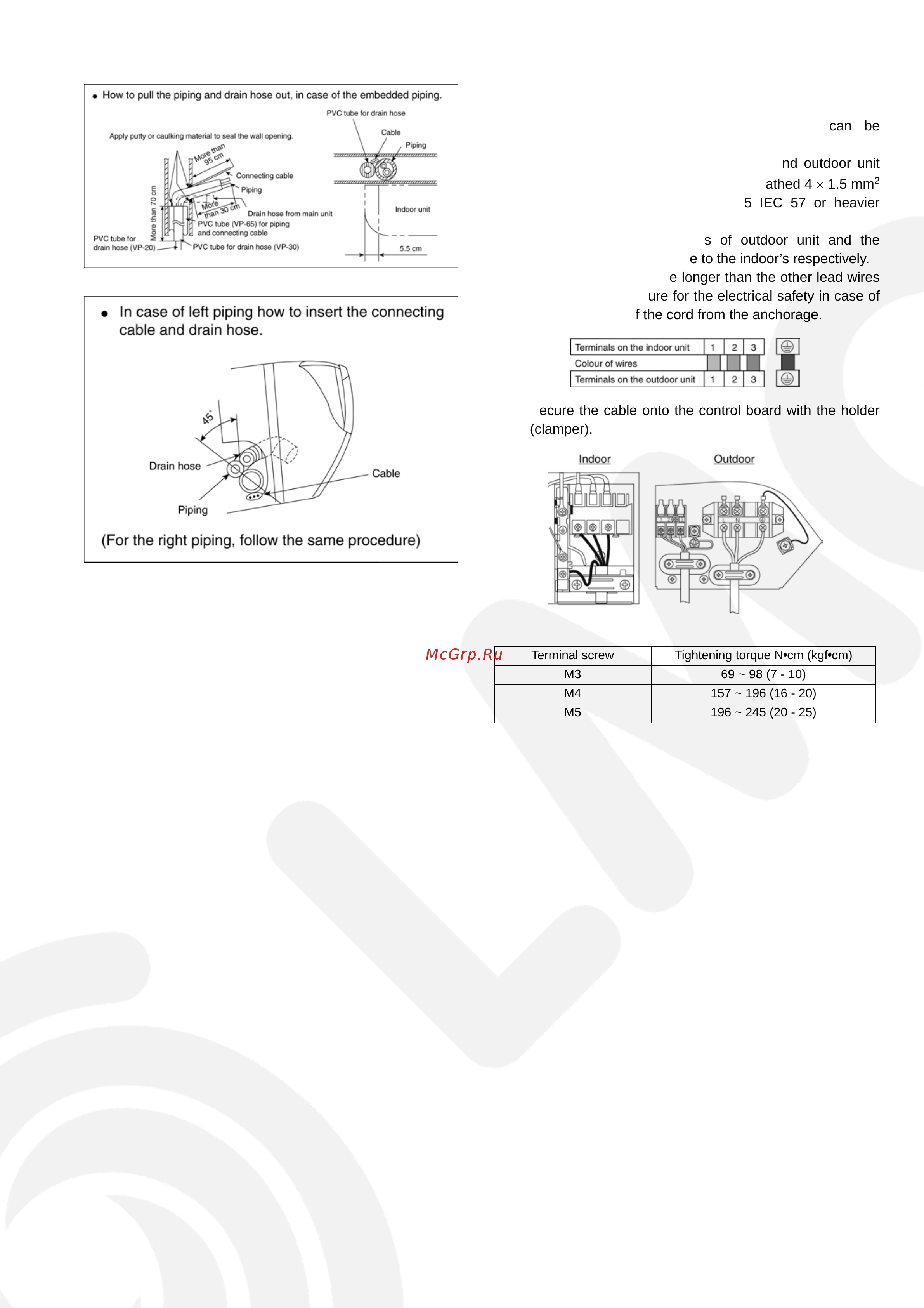 Panasonic CS-E28EKES [31/77] Connect the cable to the indoor unit