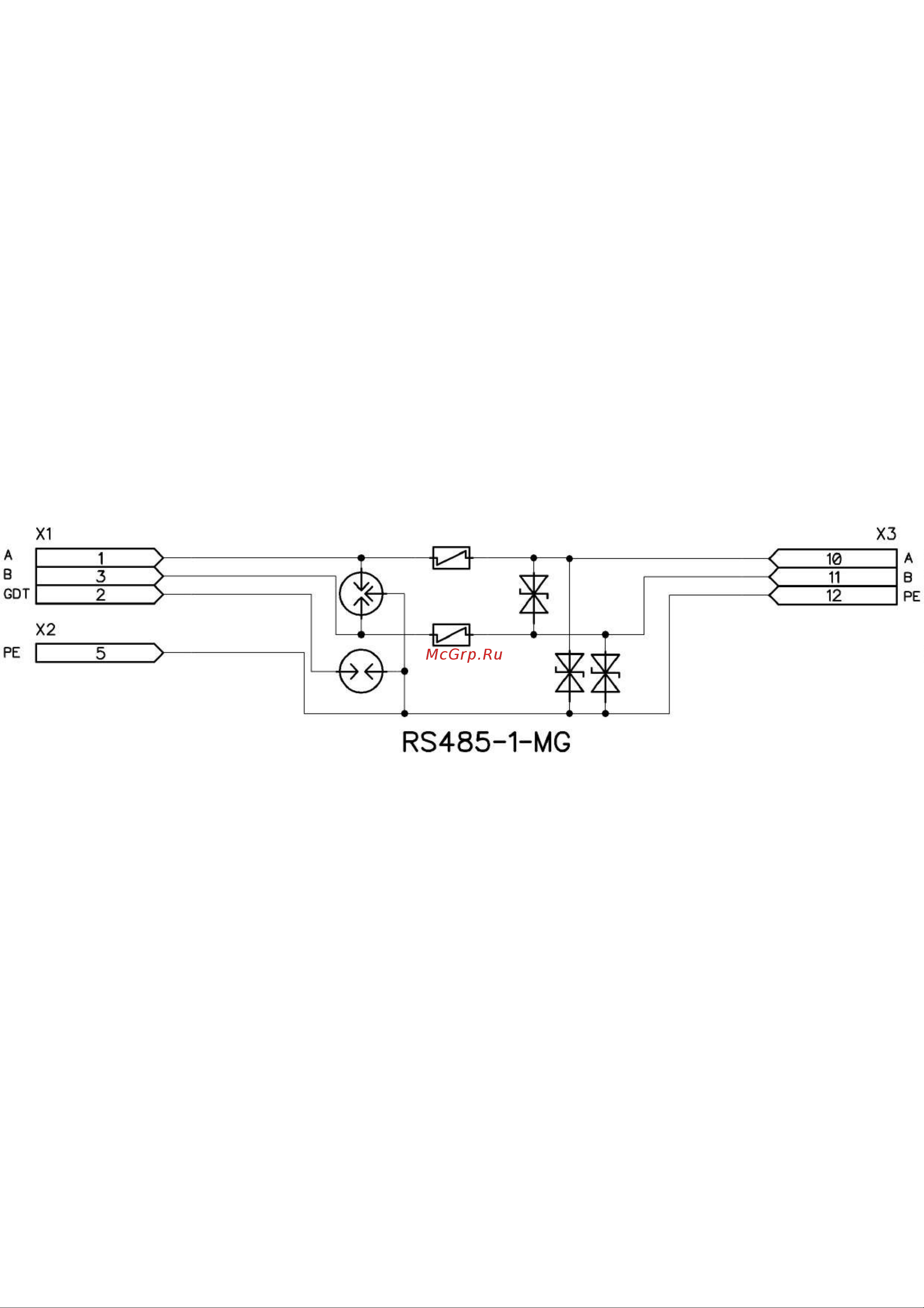 Приборэнерго RS485-1-MG Схема 2 онлайн