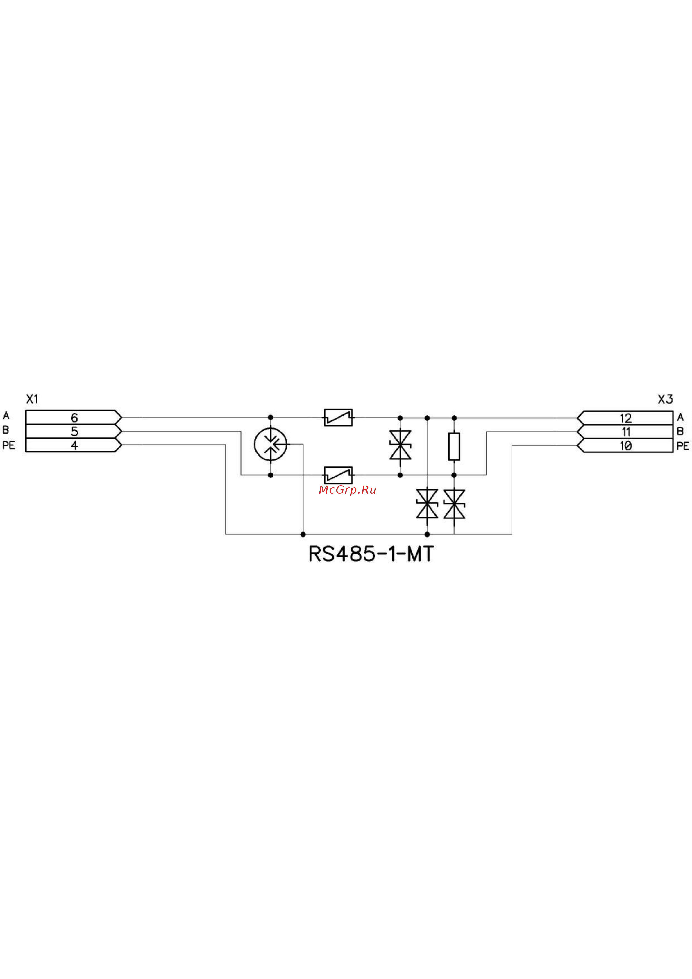 Приборэнерго RS485-1-MT Схема 1 онлайн