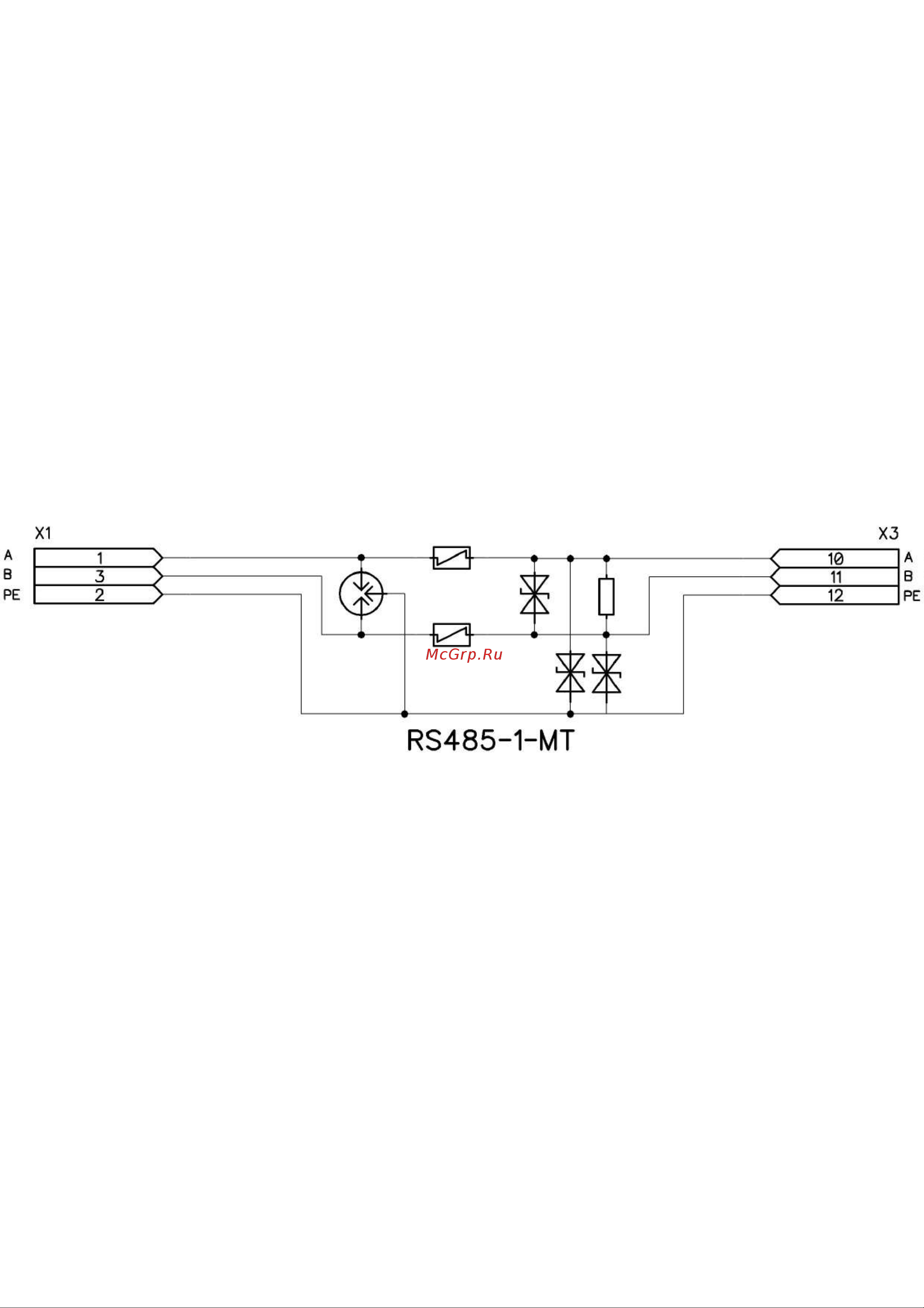 Приборэнерго RS485-1-MT Схема 2 онлайн