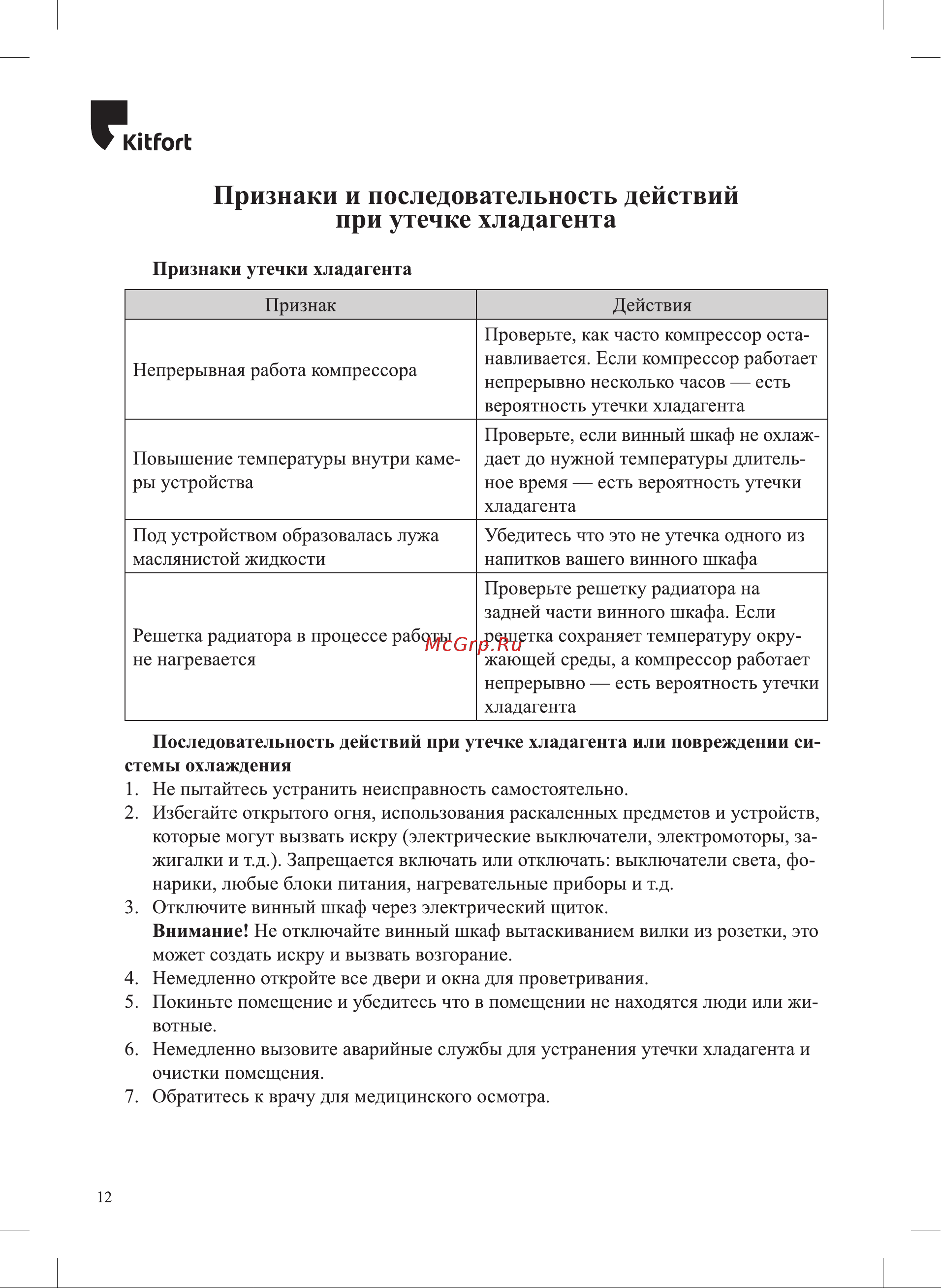 Kitfort KT-2420 Инструкция по эксплуатации онлайн [12/16] 627008
