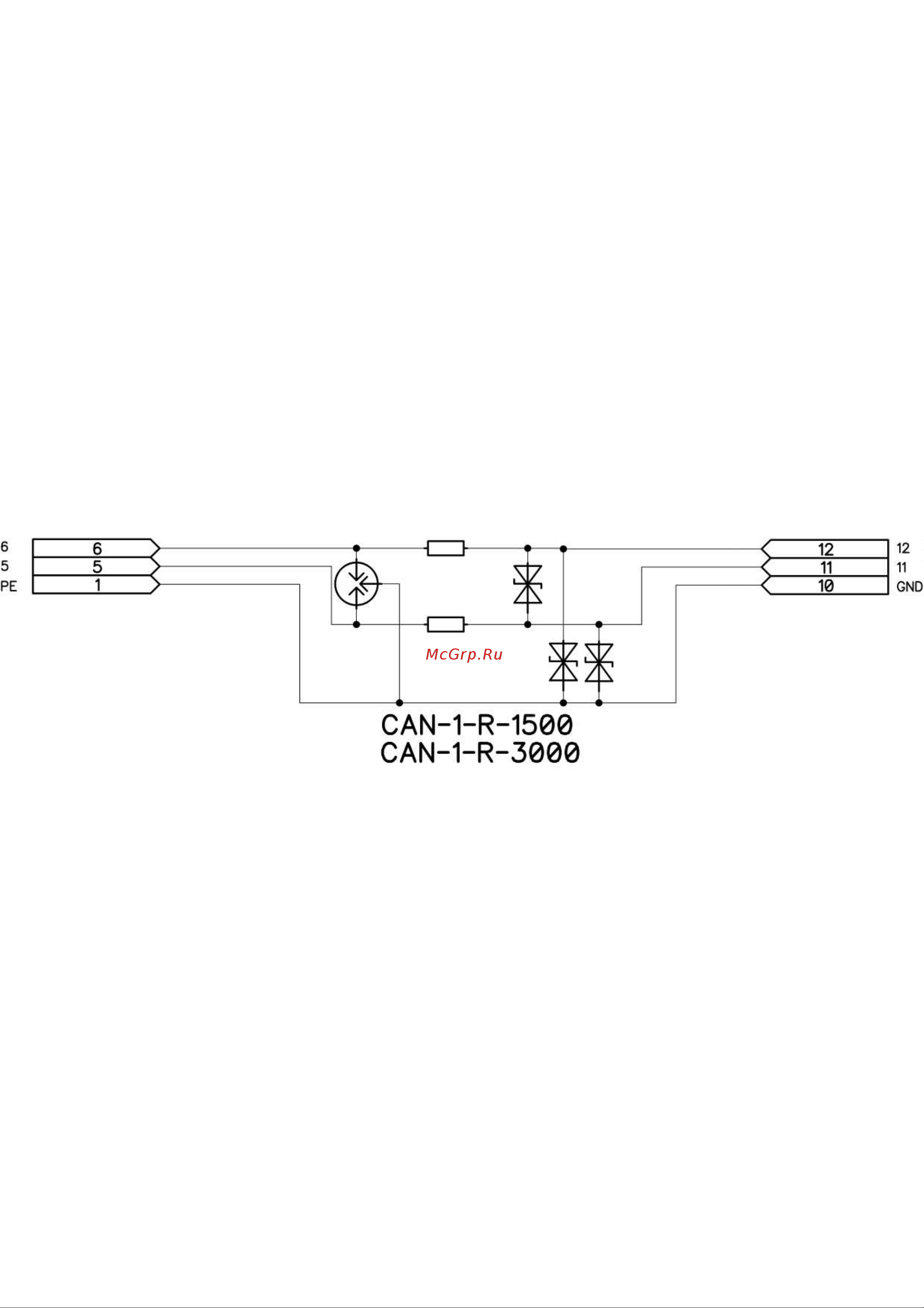 Приборэнерго CAN-1-R-1500 Схема 1 онлайн