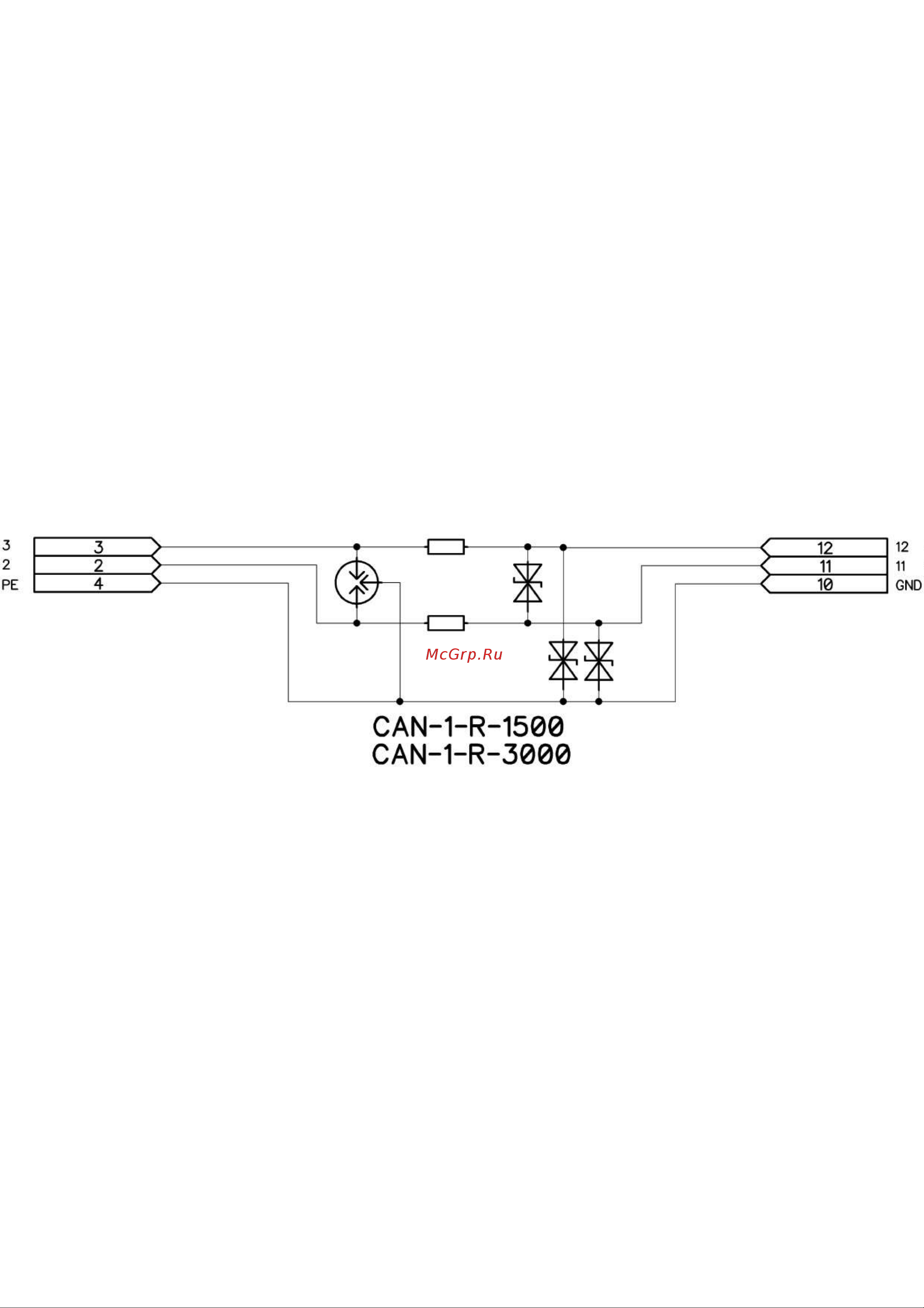 Приборэнерго CAN-1-R-1500 Схема 2 онлайн