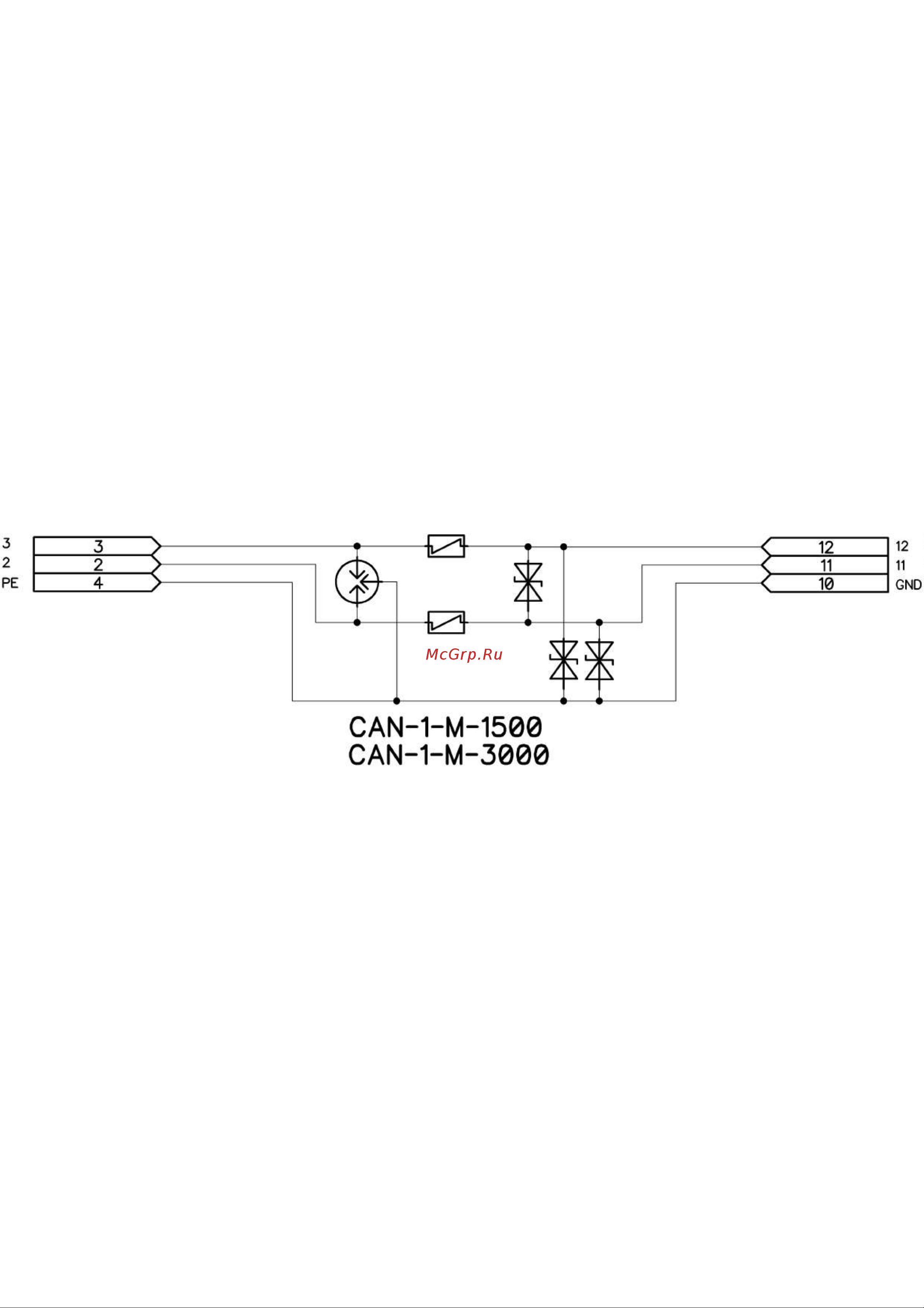 Приборэнерго CAN-1-M-1500 Схема 2 онлайн