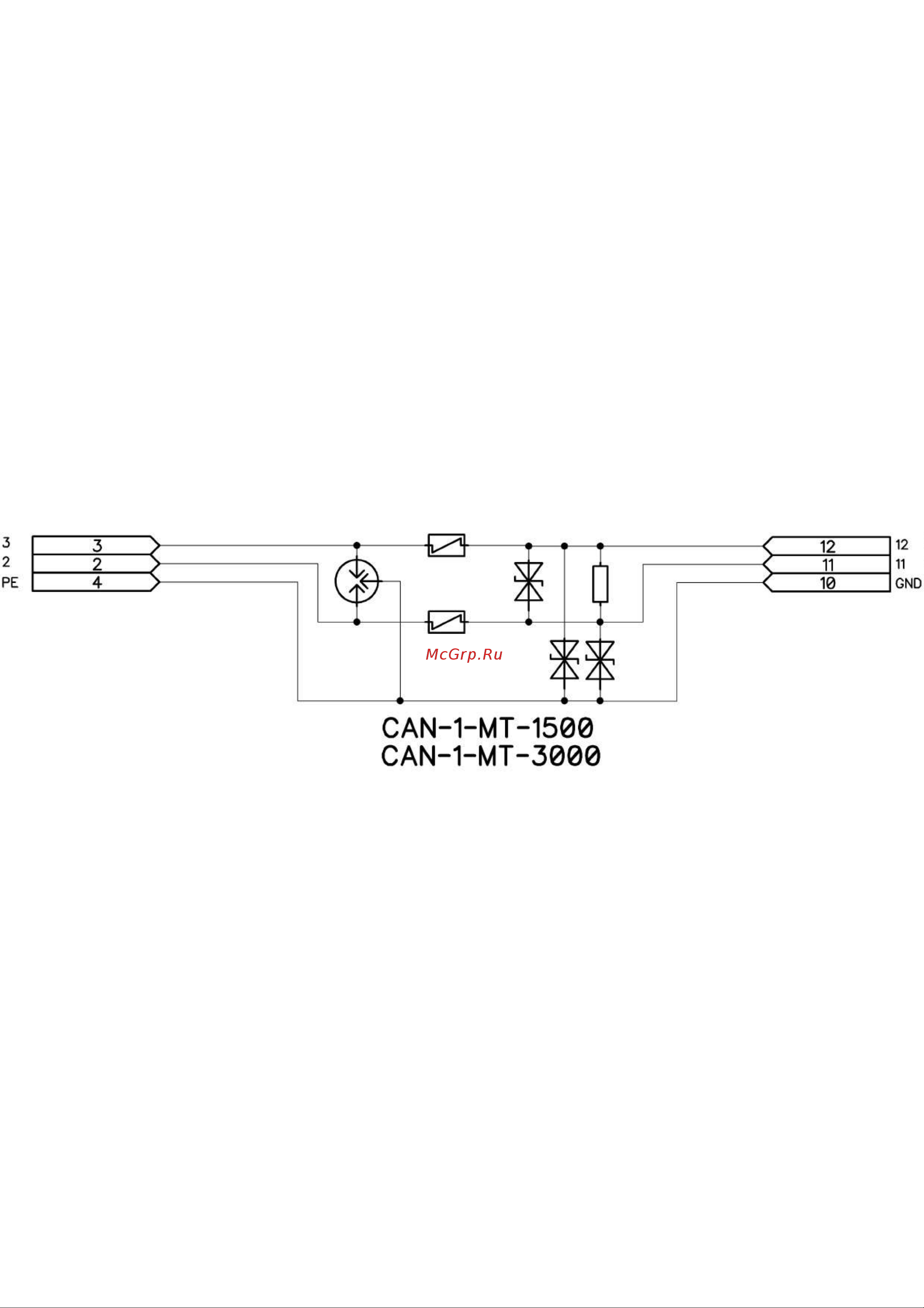 Приборэнерго CAN-1-MT-1500 Схема 2 онлайн