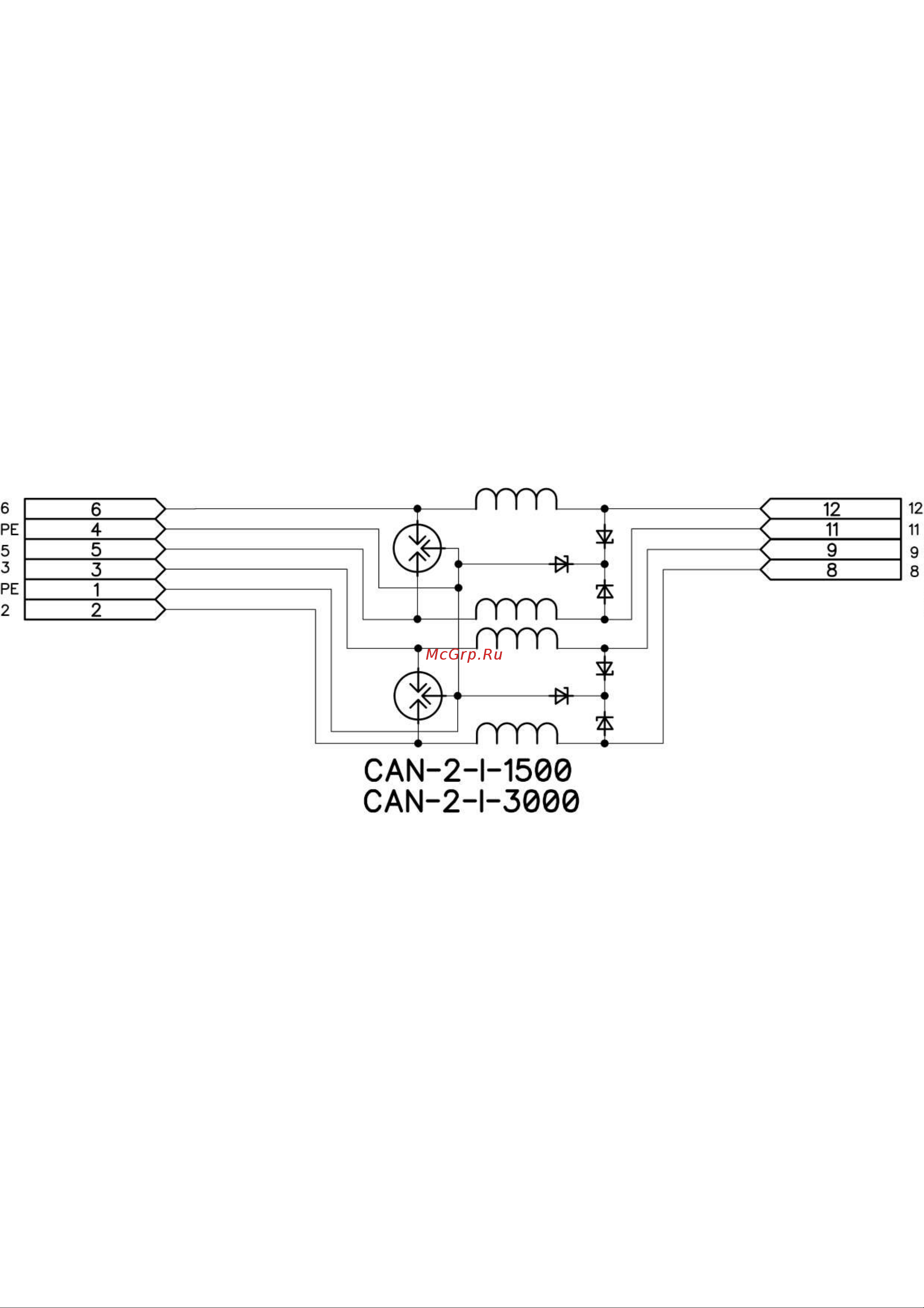Приборэнерго CAN-2-I-1500 Схема 1 онлайн