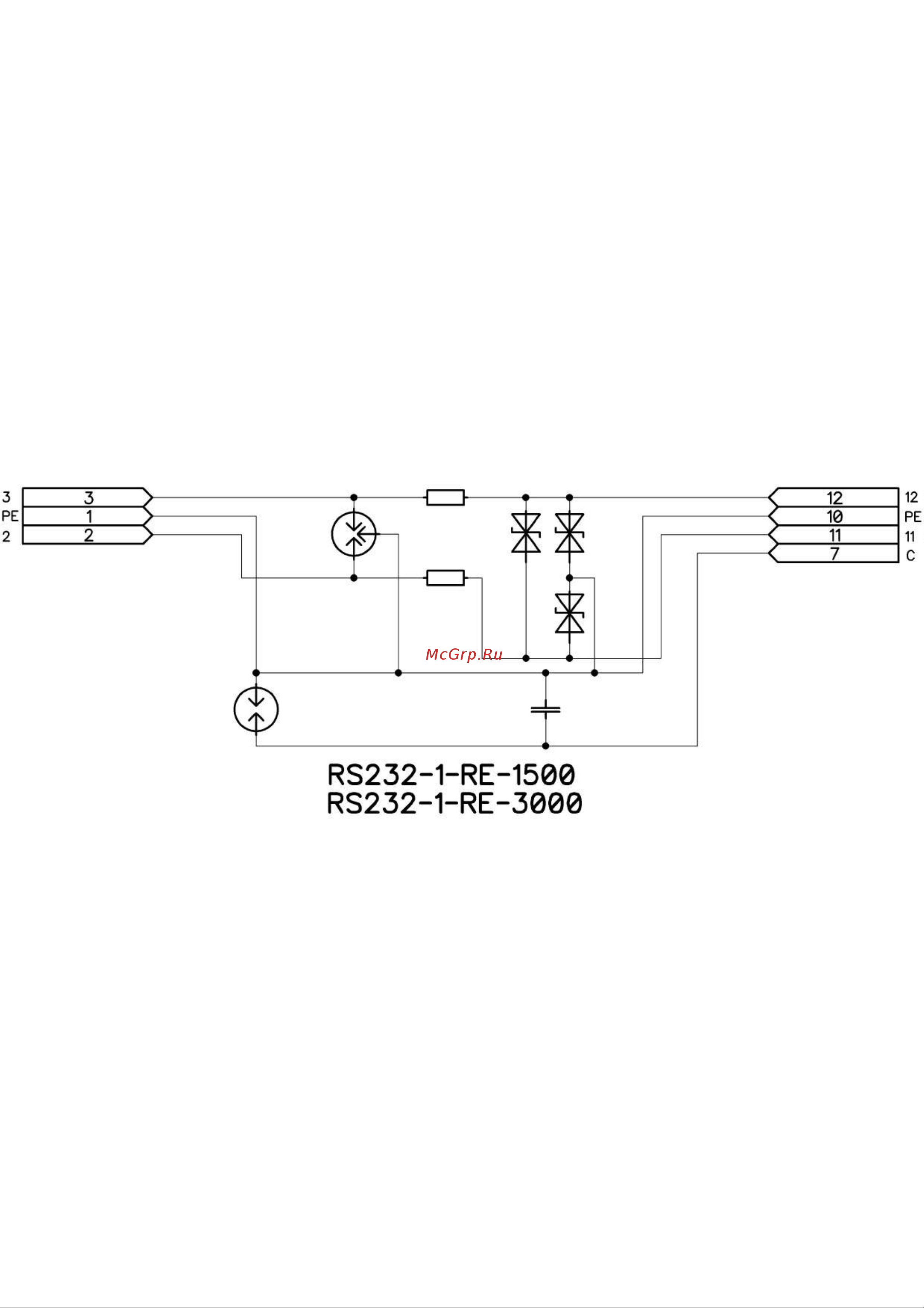 Приборэнерго RS232-1-RE-1500 Схема 2 онлайн