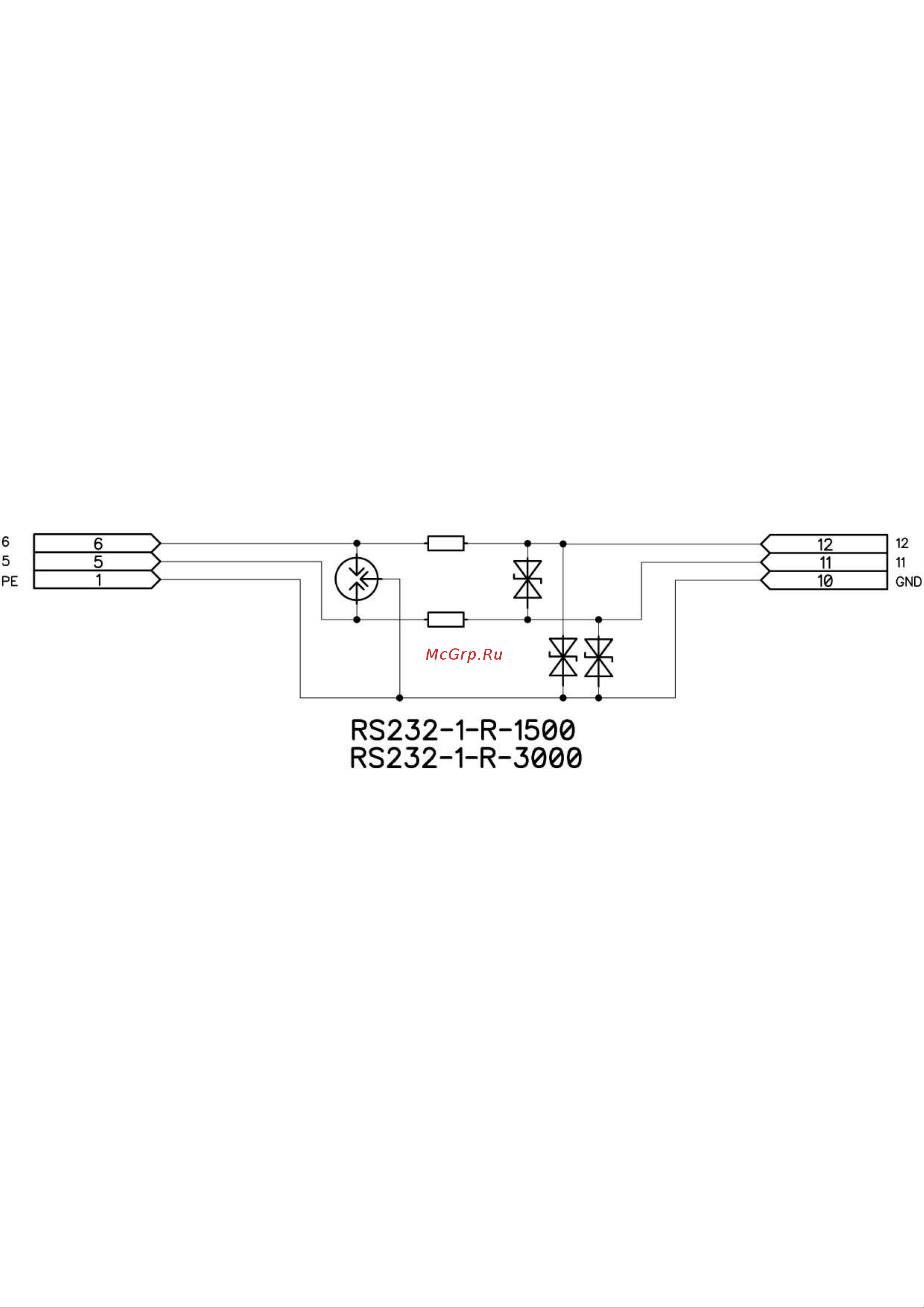 Приборэнерго RS232-1-R-3000 Схема 1 онлайн