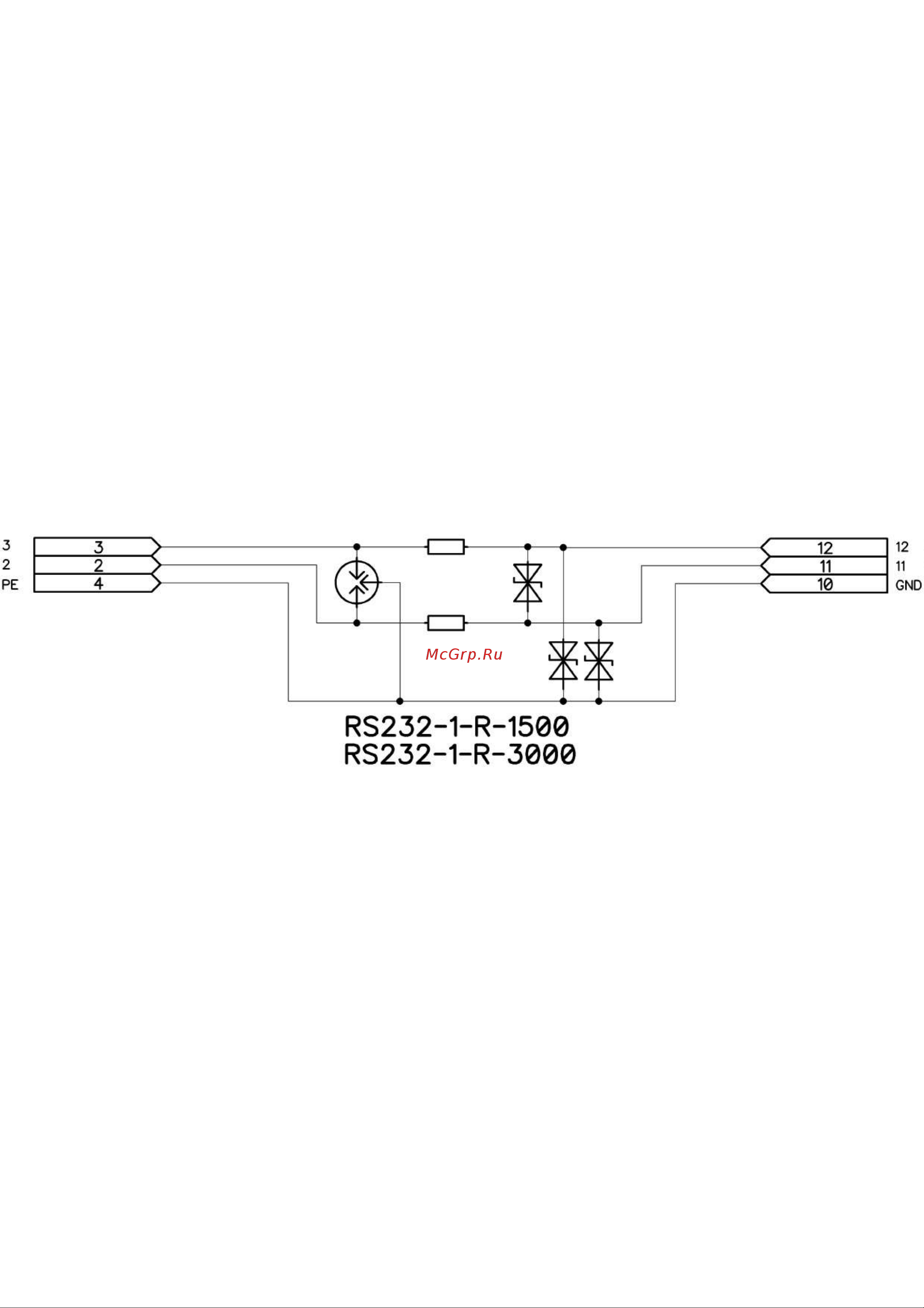 Приборэнерго RS232-1-R-3000 Схема 2 онлайн