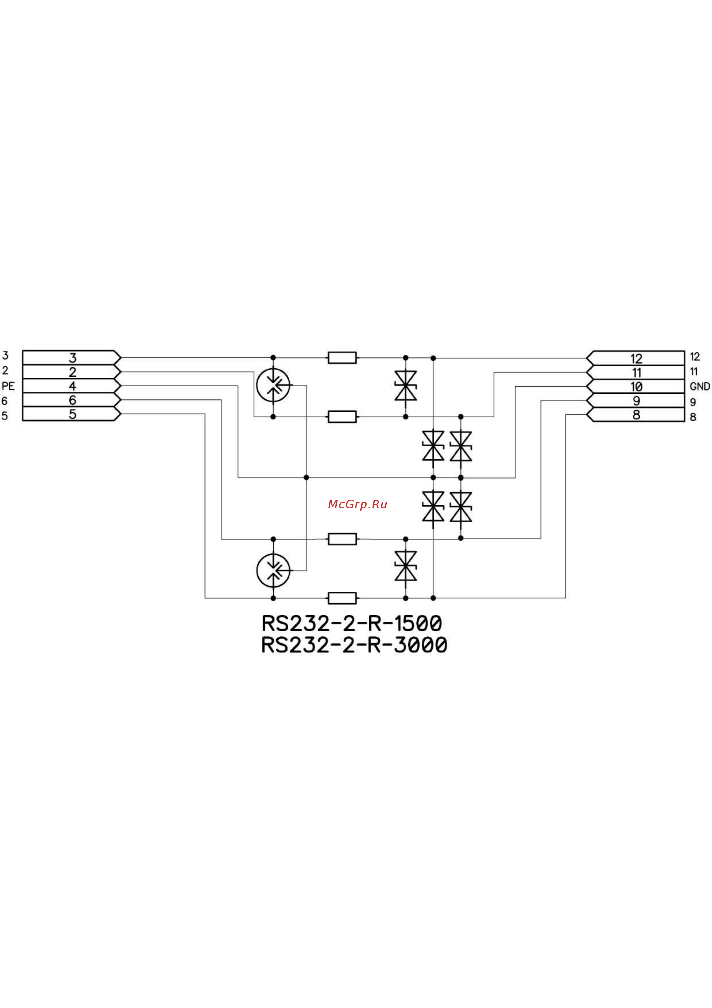 Приборэнерго RS232-2-R-1500 Схема 2 онлайн