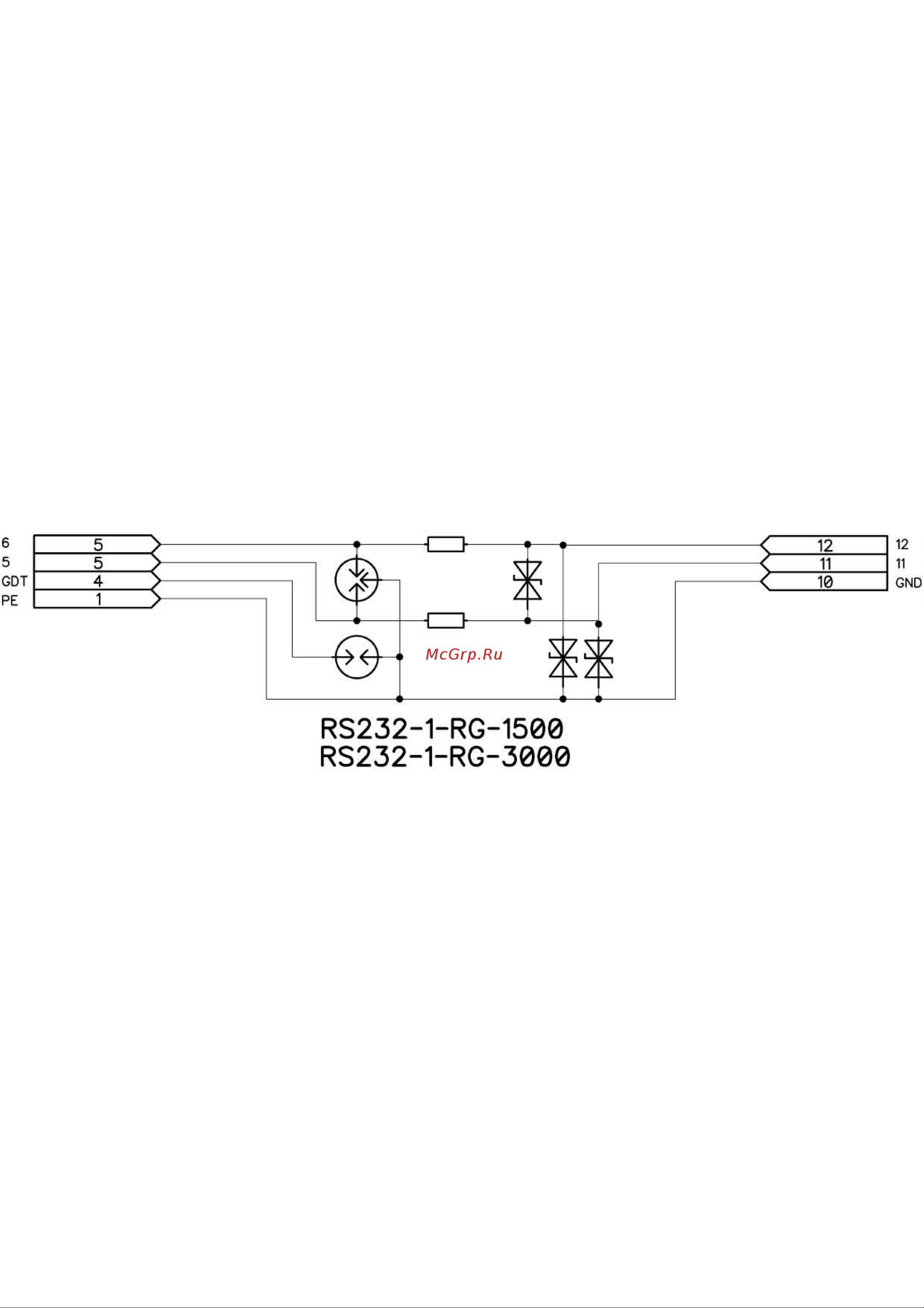 Приборэнерго RS232-1-RG-3000 Схема 1 онлайн