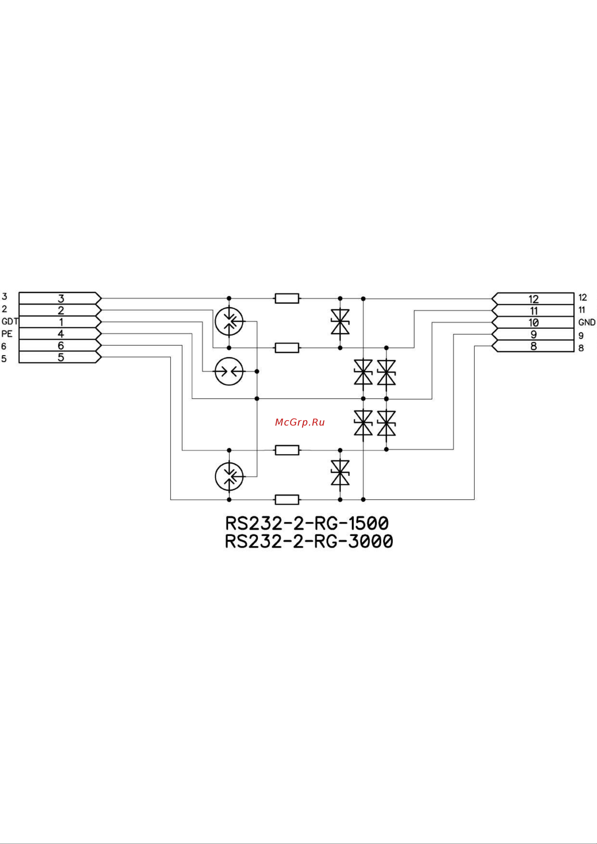 Приборэнерго RS232-2-RG-1500 Схема 2 онлайн