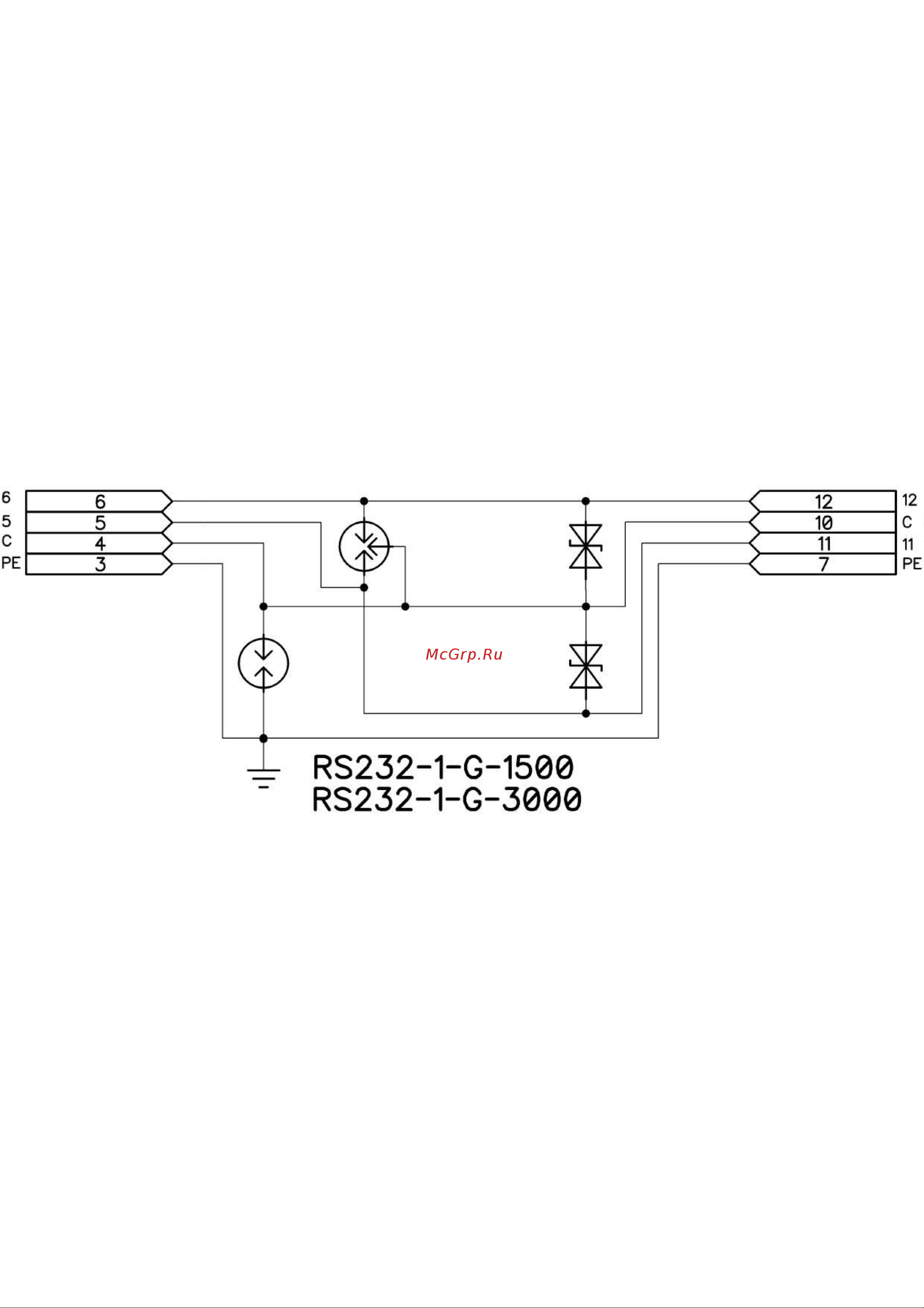 Приборэнерго RS232-1-G-1500 Схема 1 онлайн