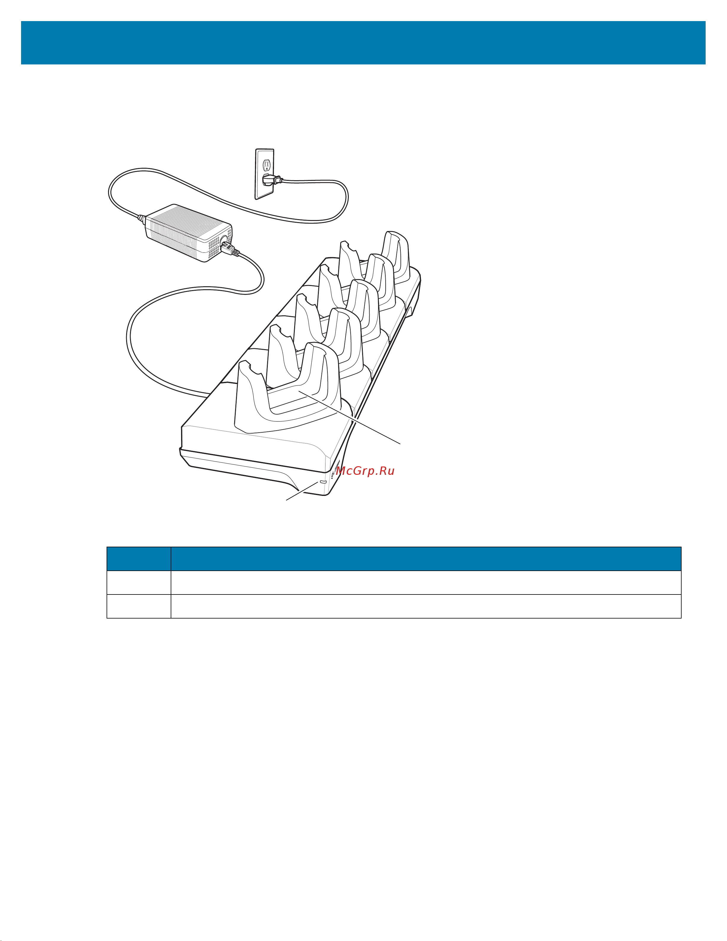 Zebra TC21 TC210K-01D221-A6 [17/23] Базовая станция только для зарядки на 5 устройств