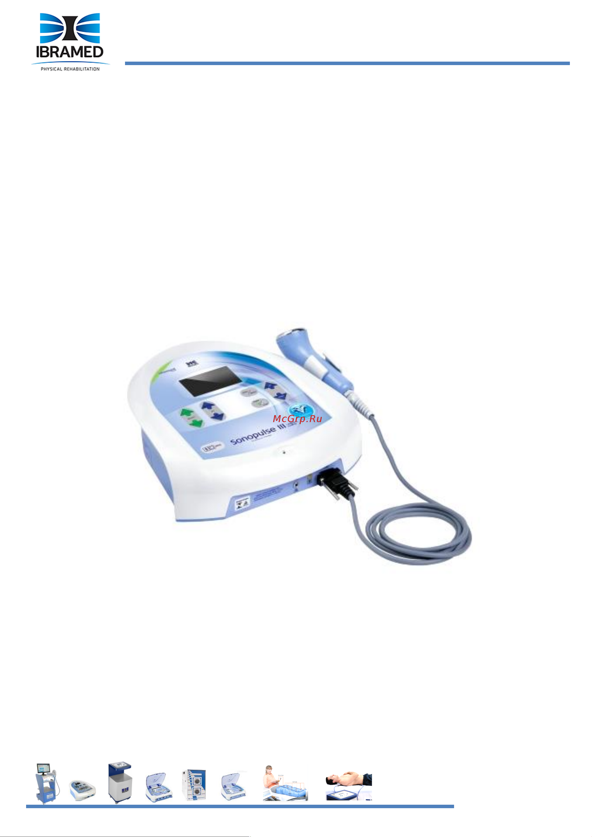 Ibramed Sonopulse III 1 и 3 МГц Руководство по эксплуатации онлайн