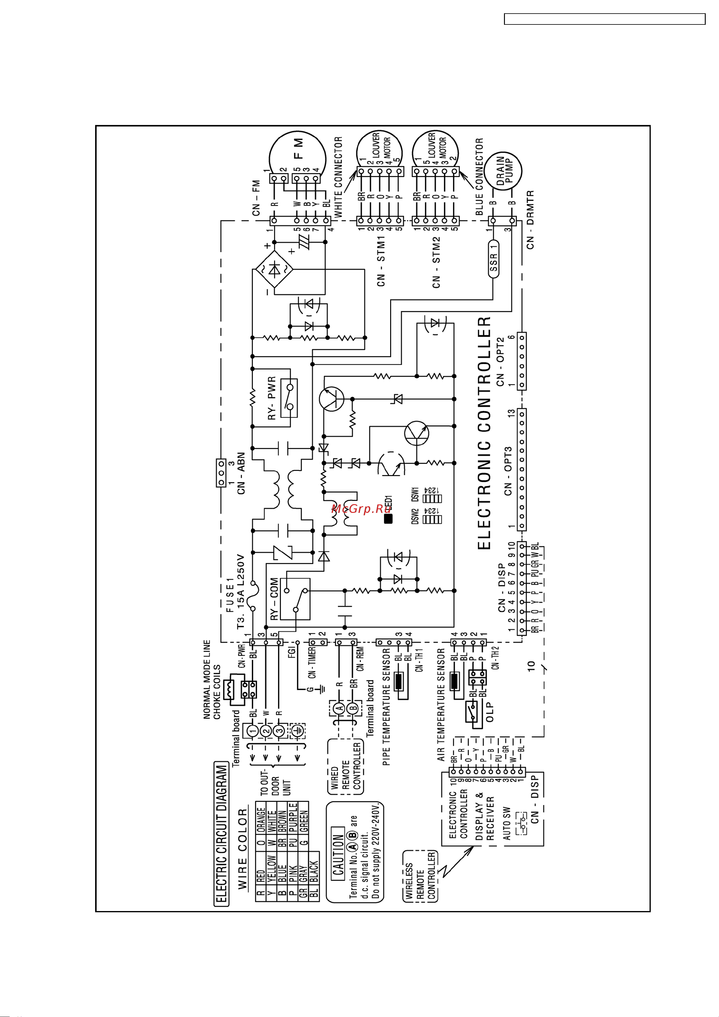 Panasonic CU-L43DBE5 [19/113] Wiring diagram