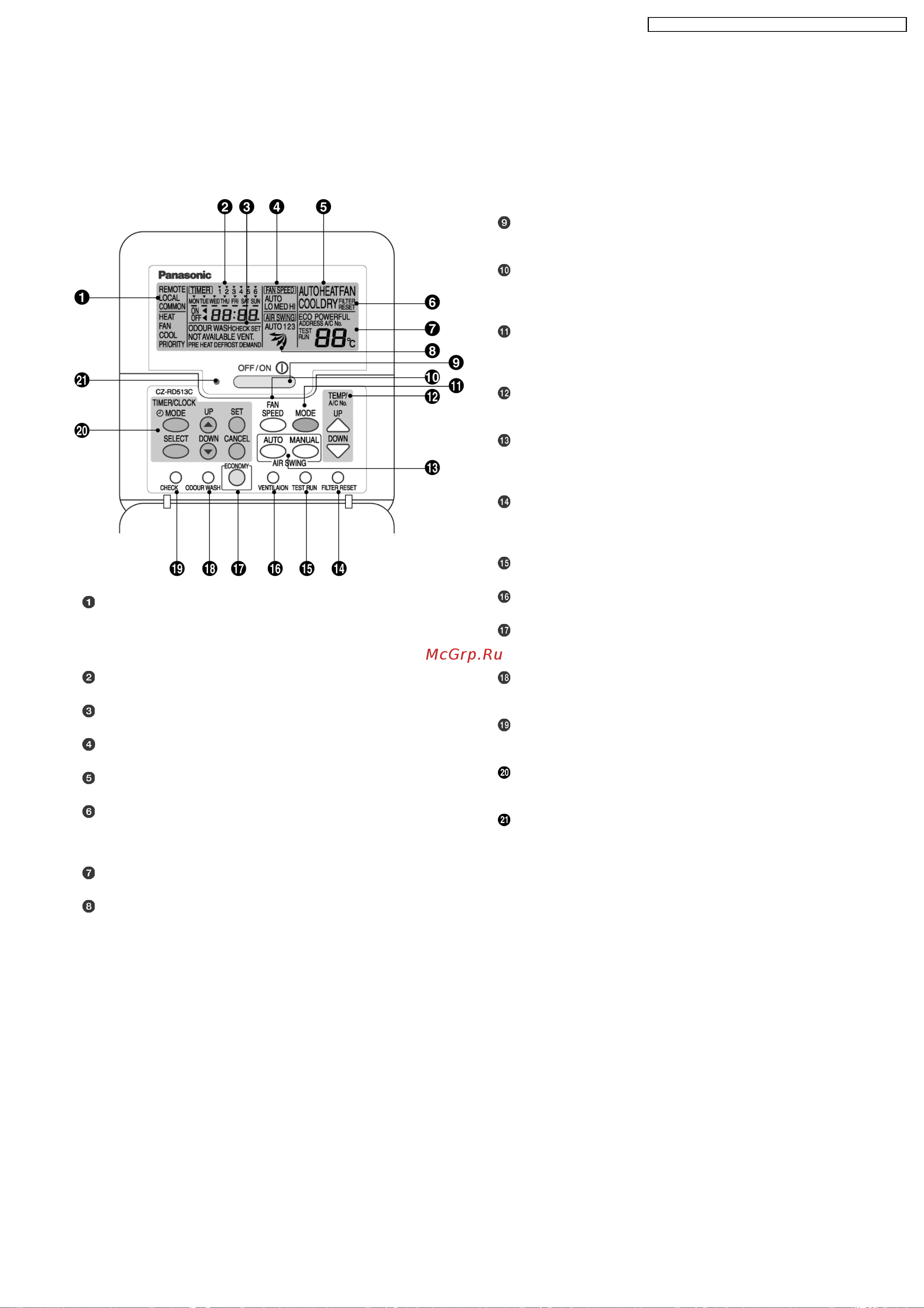 Panasonic CU-L34DBE5 [21/113] Operation details