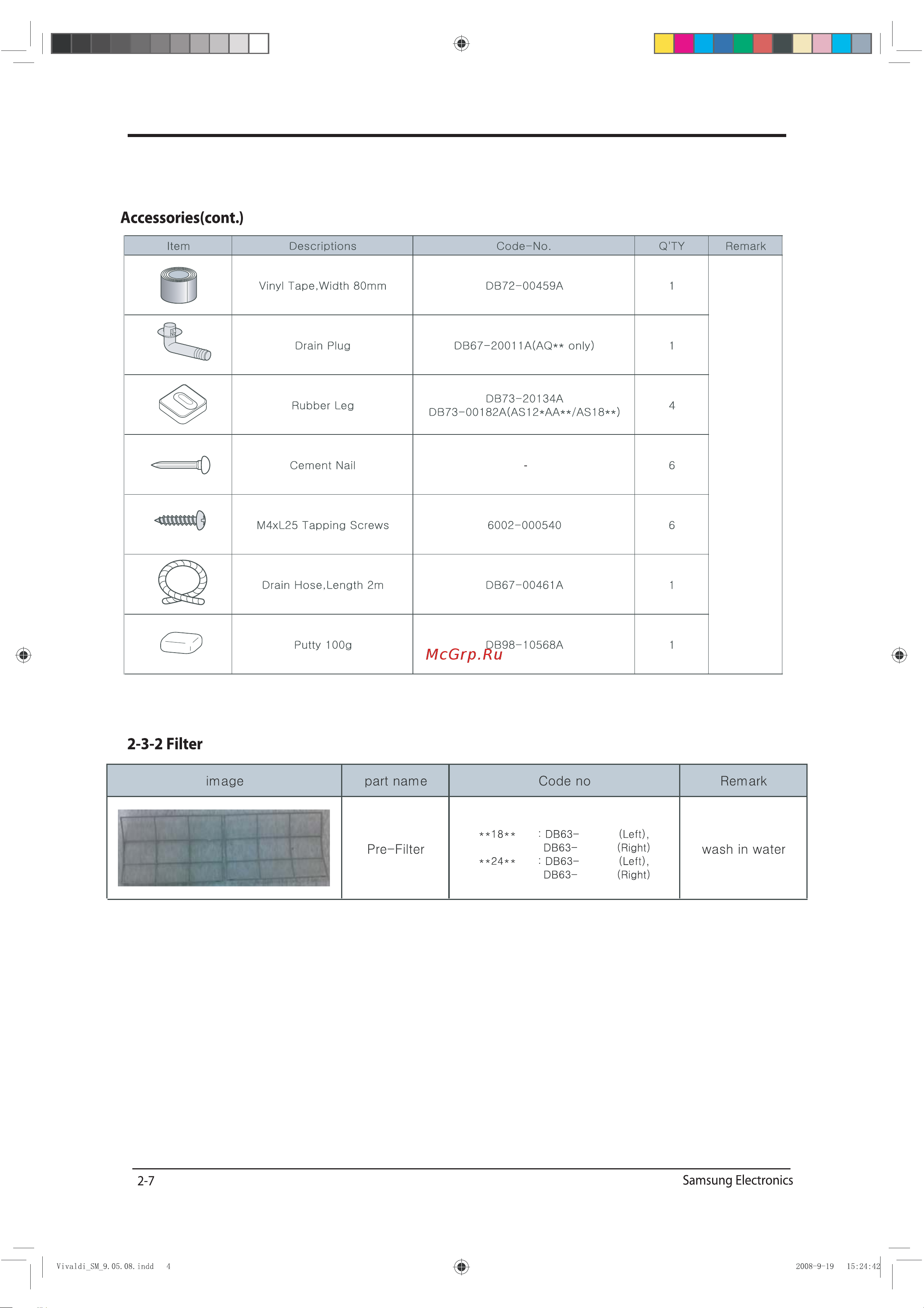Samsung AQ18TSEANXCH Сервис мануал онлайн [12/72] 627471