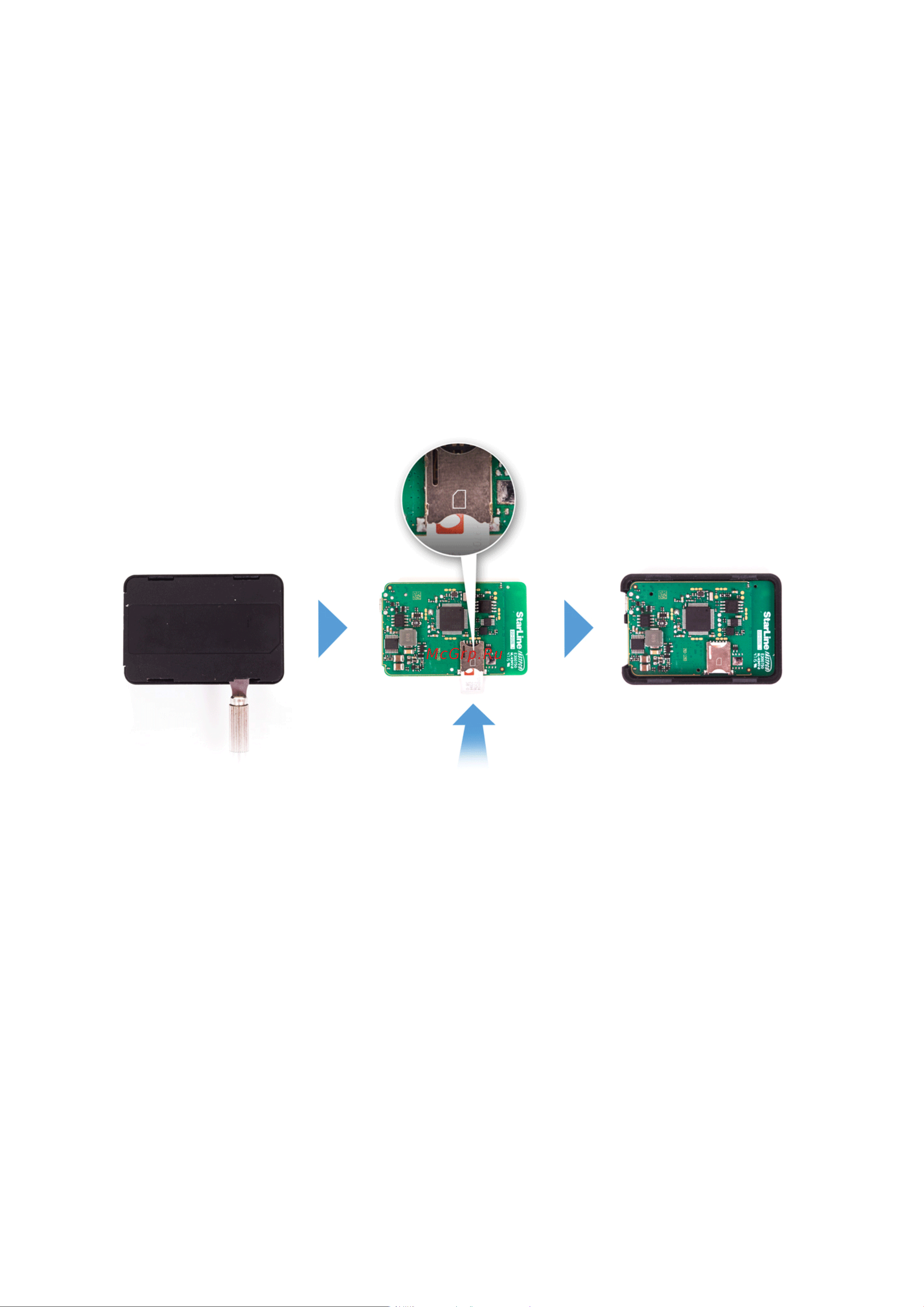 Starline M66 M ECO [32/131] Установка sim карты