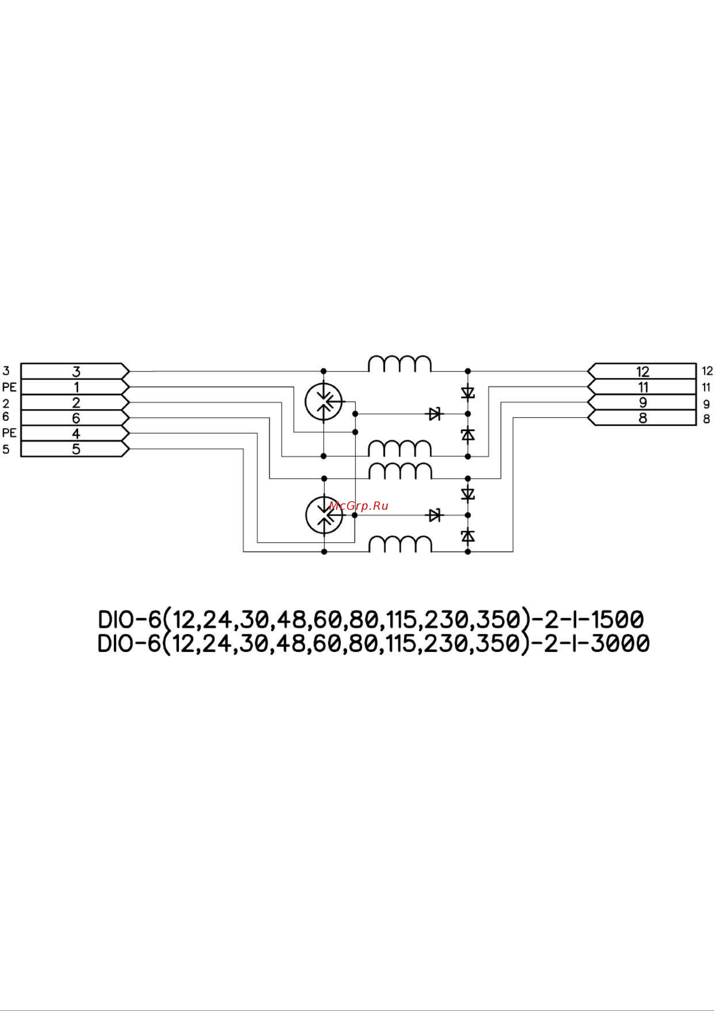 Приборэнерго DIO-6-2-I-1500 Схема 2 онлайн