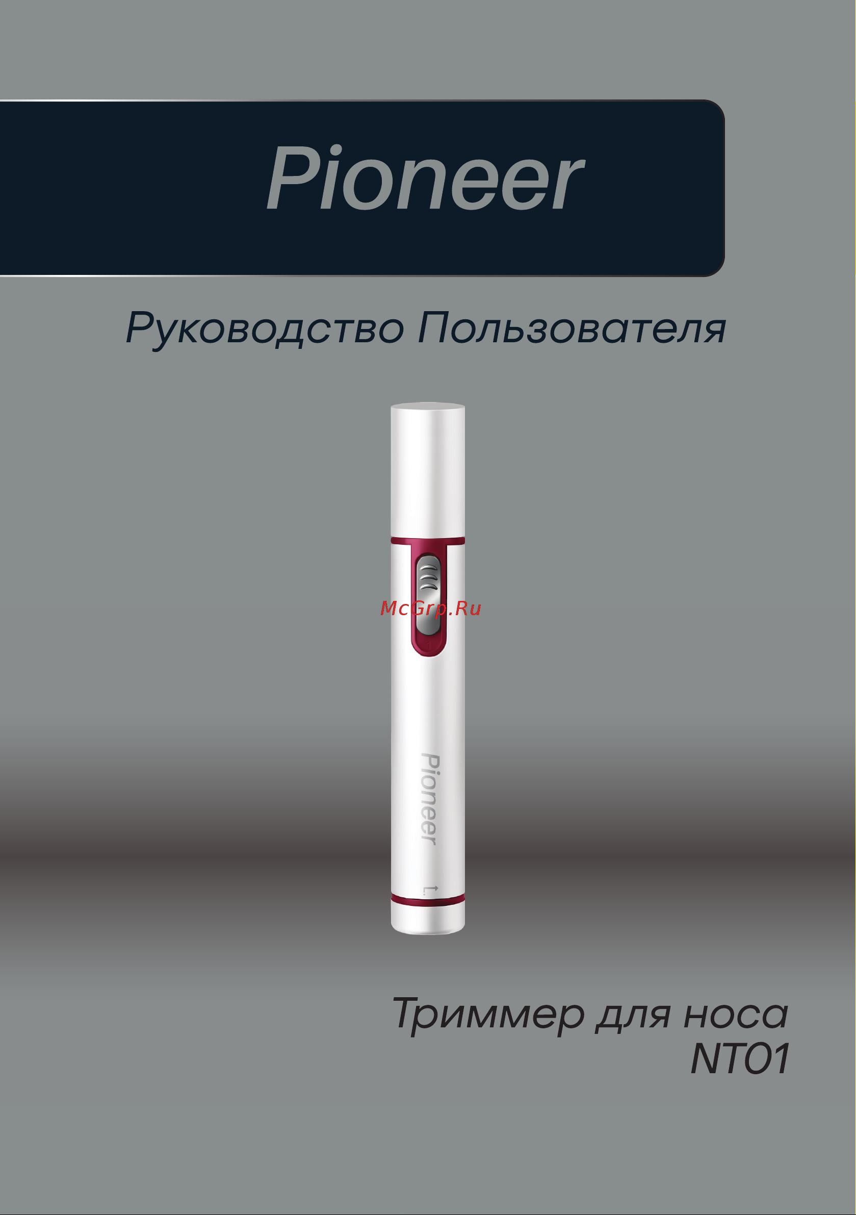 Pioneer NT01 Silver Инструкция по эксплуатации онлайн
