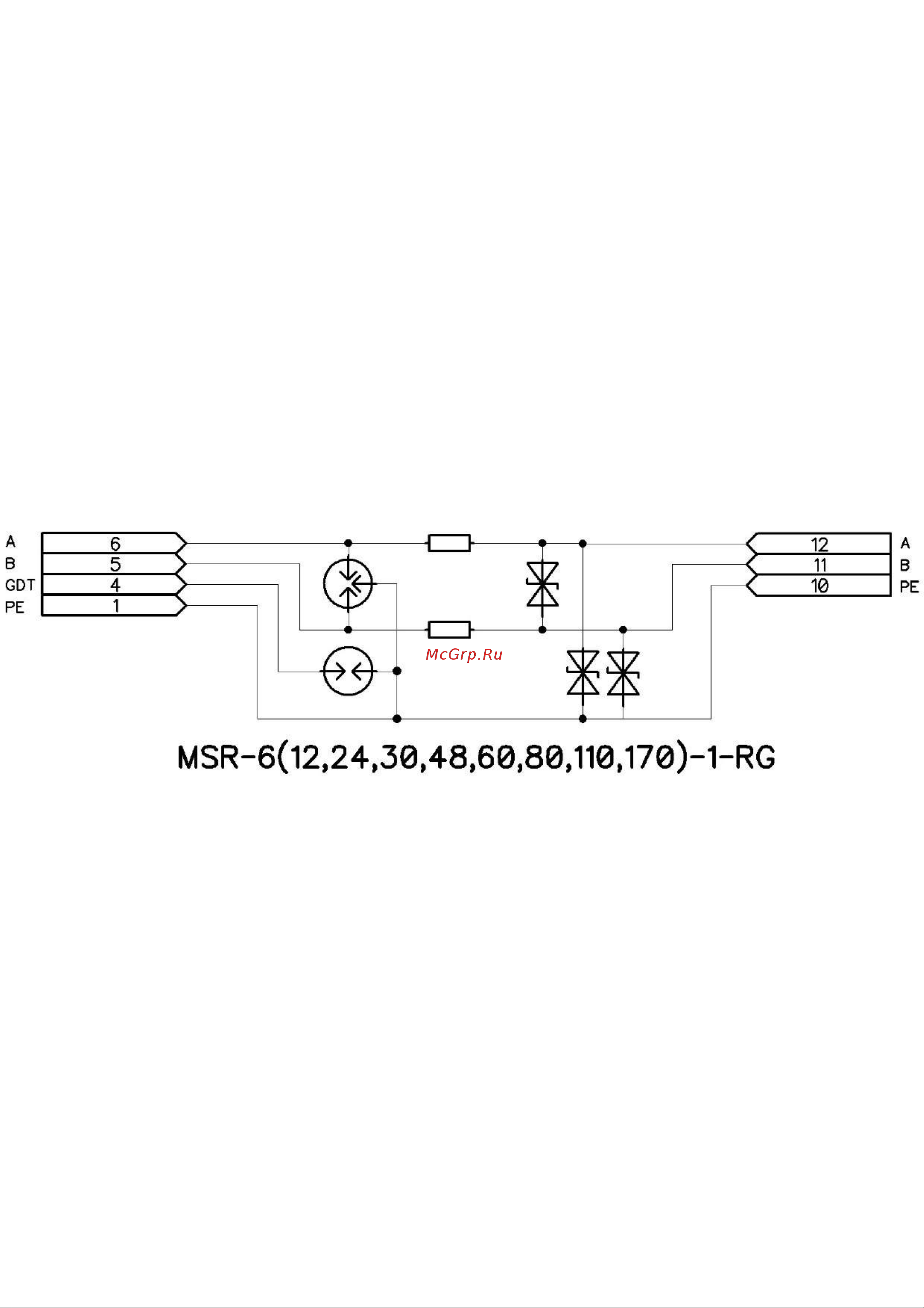 Приборэнерго MSR-24-1-RG Схема 1 онлайн