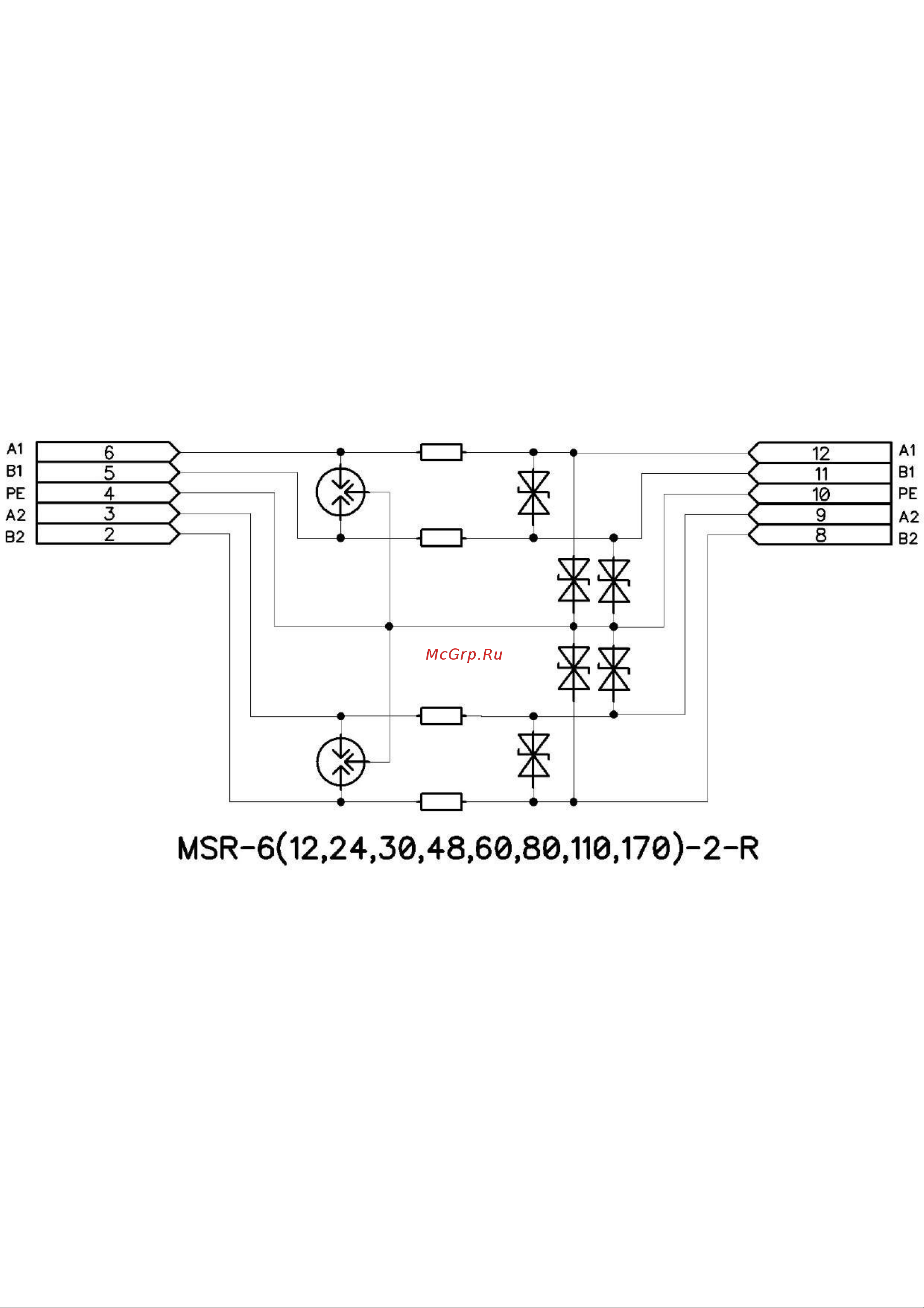 Приборэнерго MSR-30-2-R Схема 1 онлайн