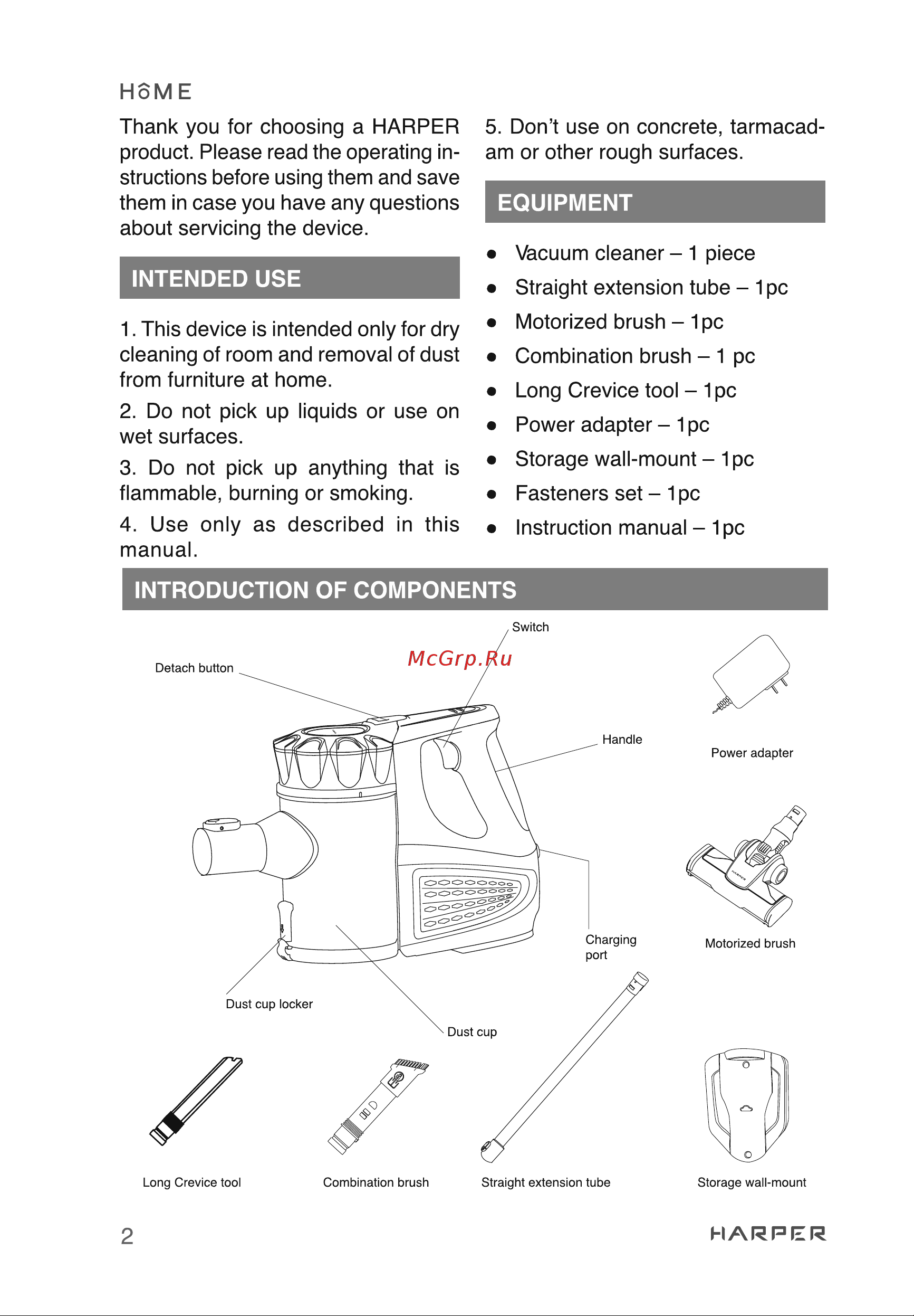 Harper HVC-VR01 H00003281 [2/24] Equipment