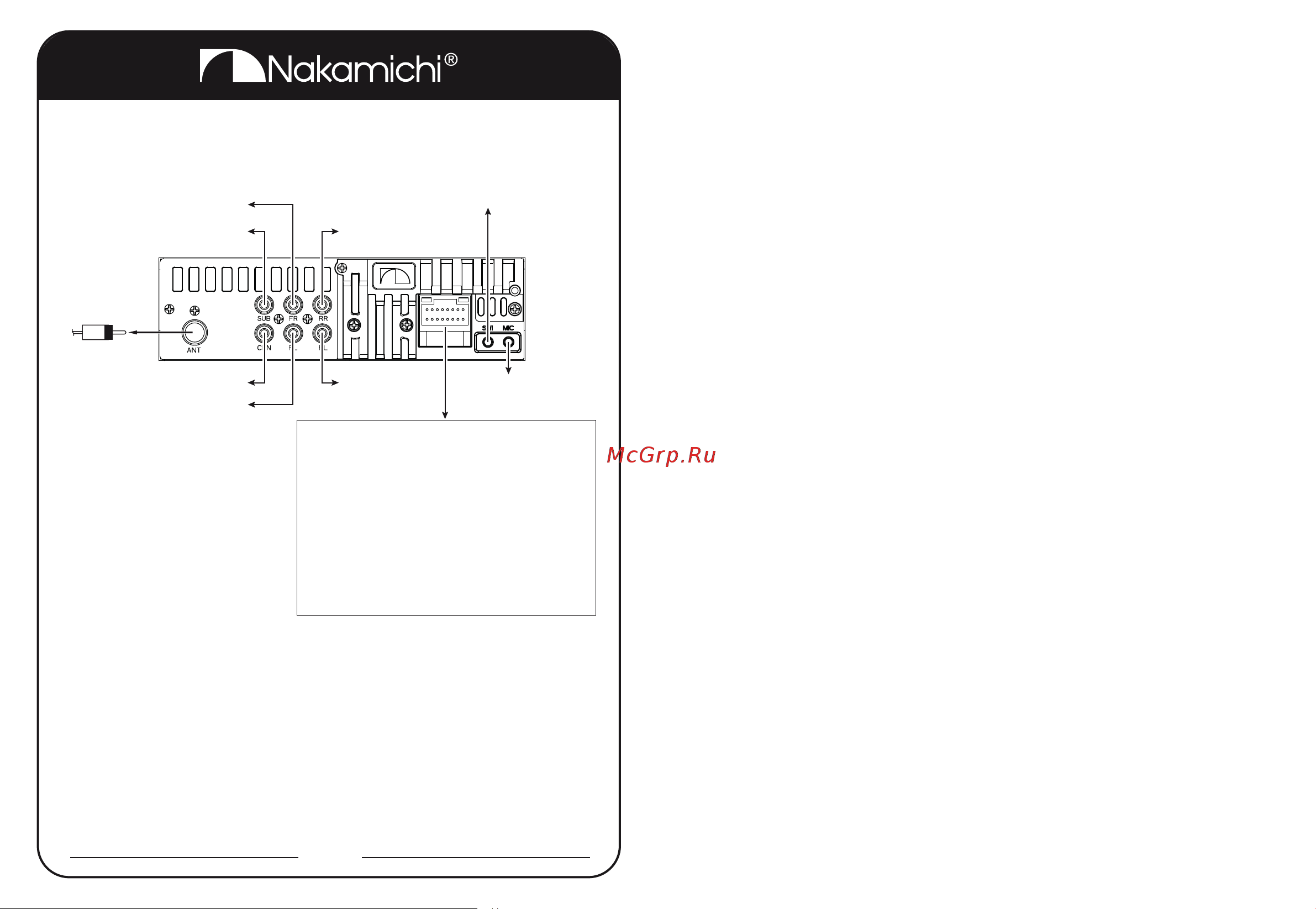 Nakamichi NQ523BD [10/11] Схема подключения