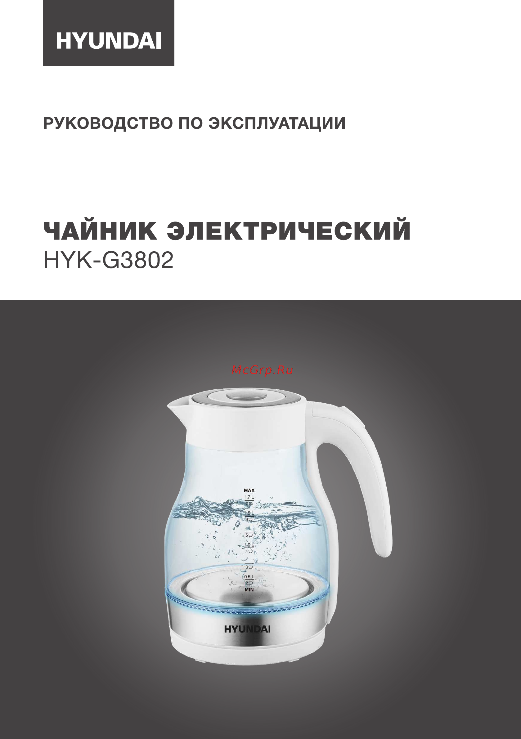 Hyundai HYK-G3802 Инструкция по эксплуатации онлайн