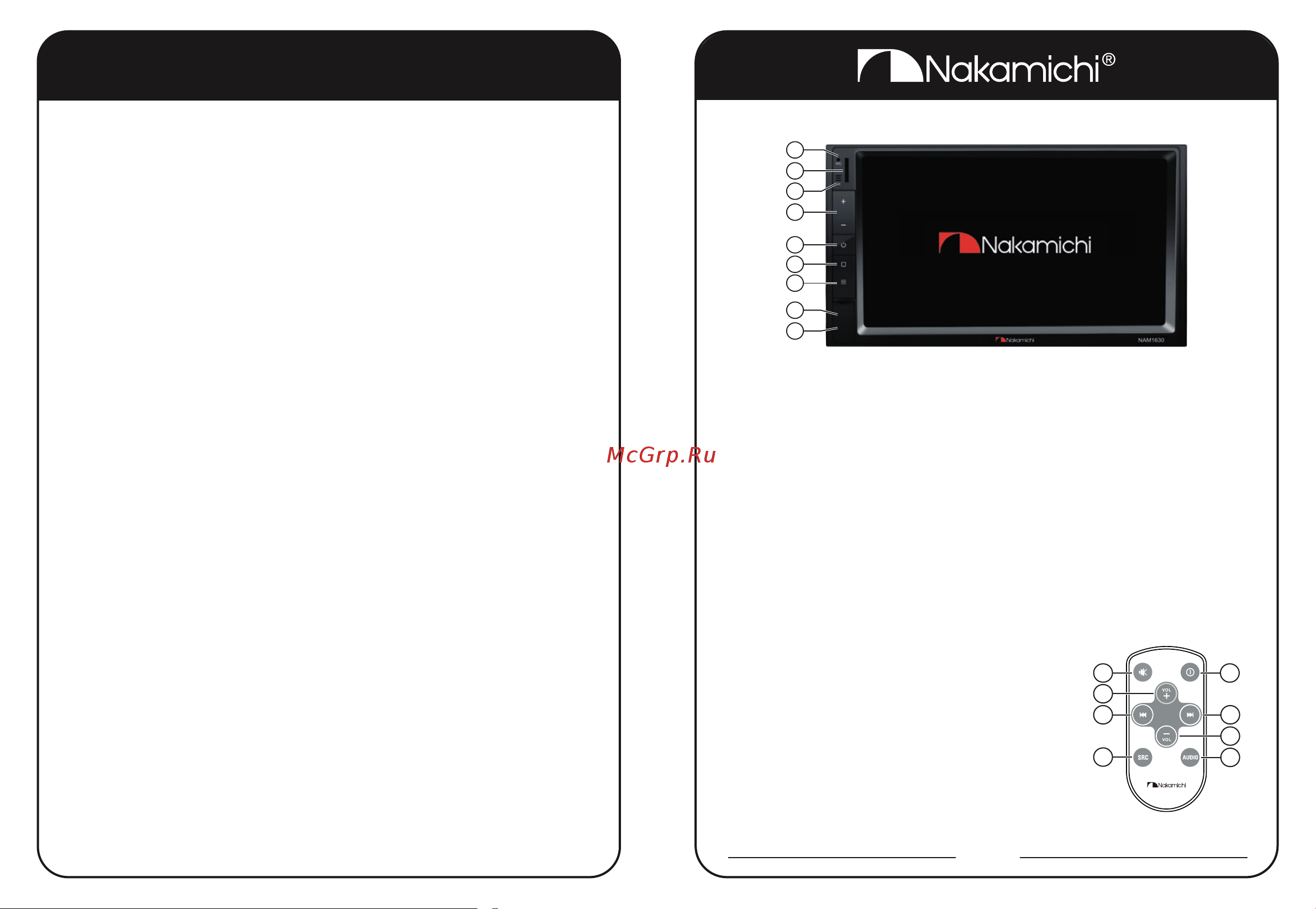 Nakamichi NAK-NAM1630 DSP [2/9] Внешний вид и управление
