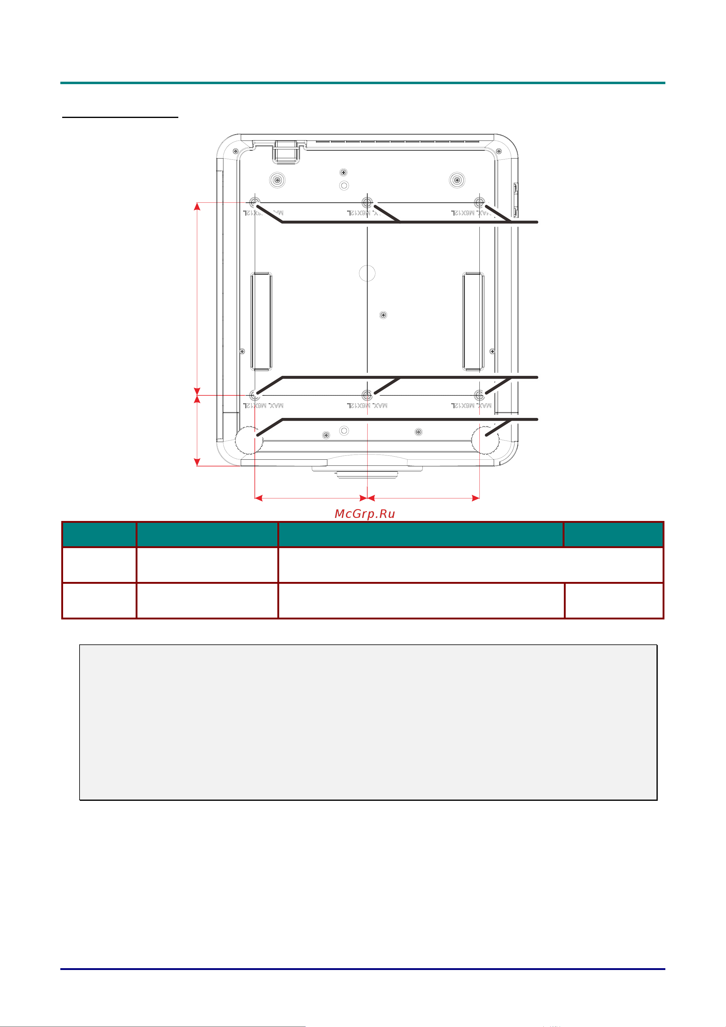 Vivitek DU7098Z [18/97] Нижняя часть