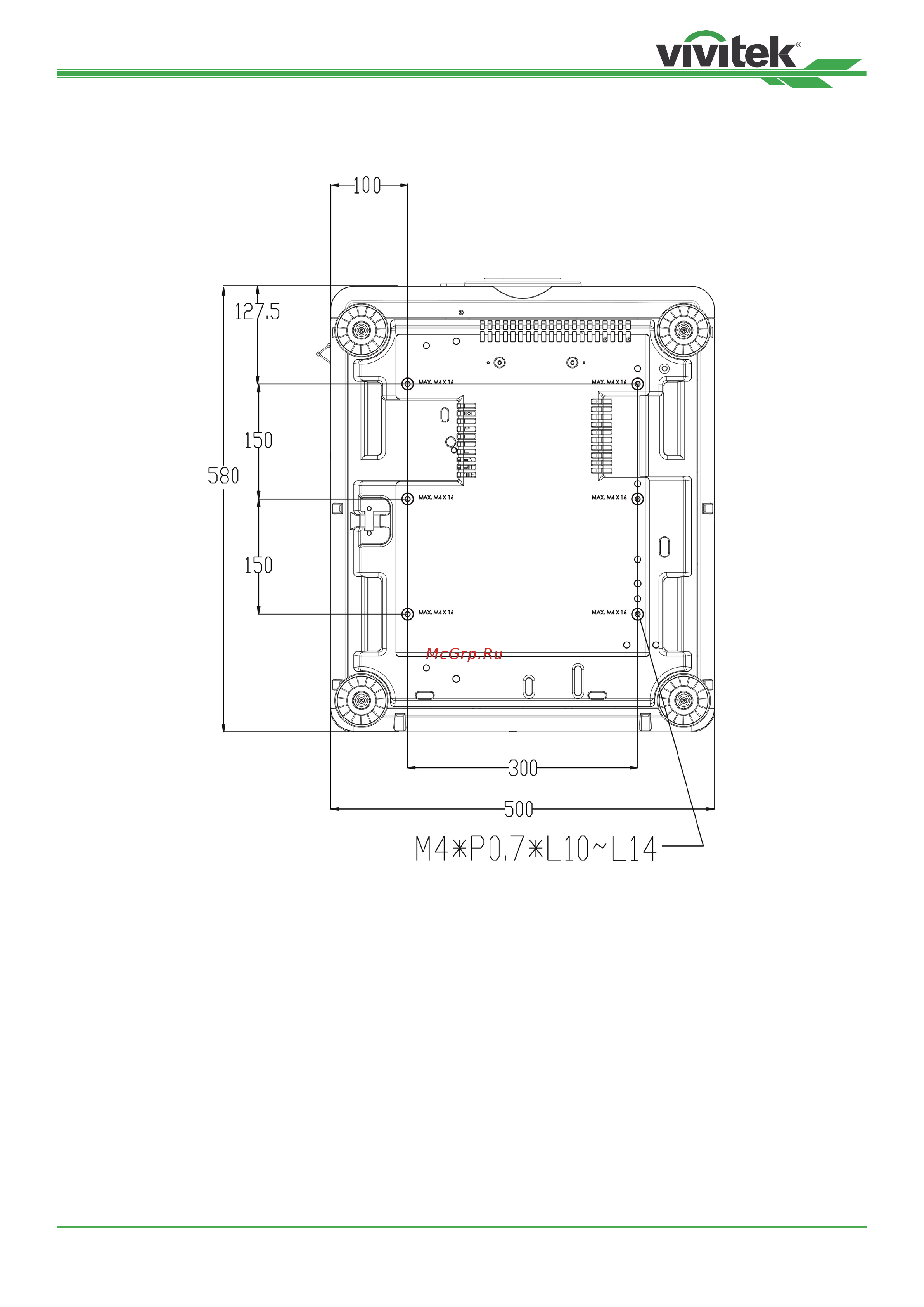Vivitek DU8395Z [17/69] Крепление проектора