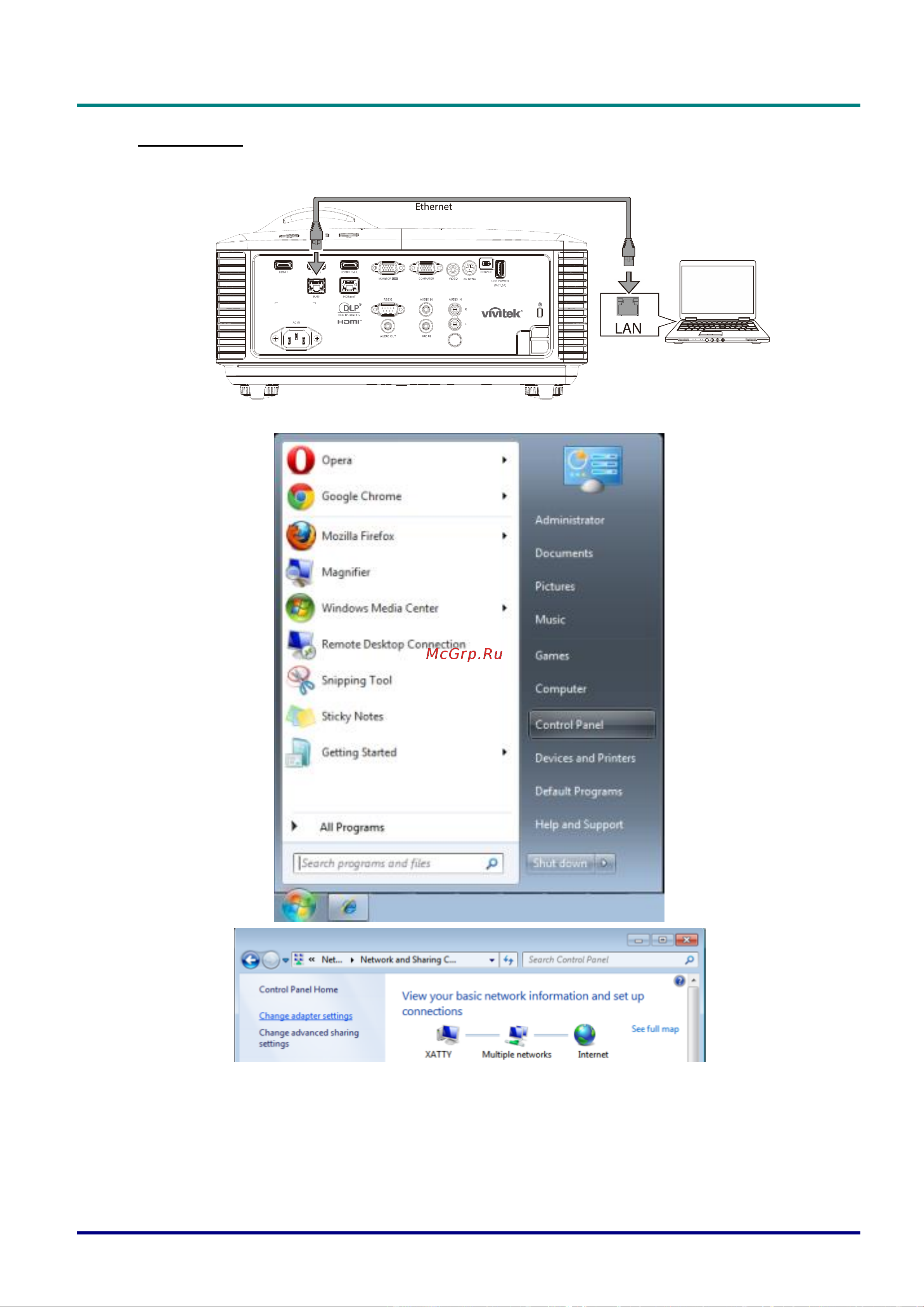 Vivitek DU4371Z-ST [55/89] Lan_rj45