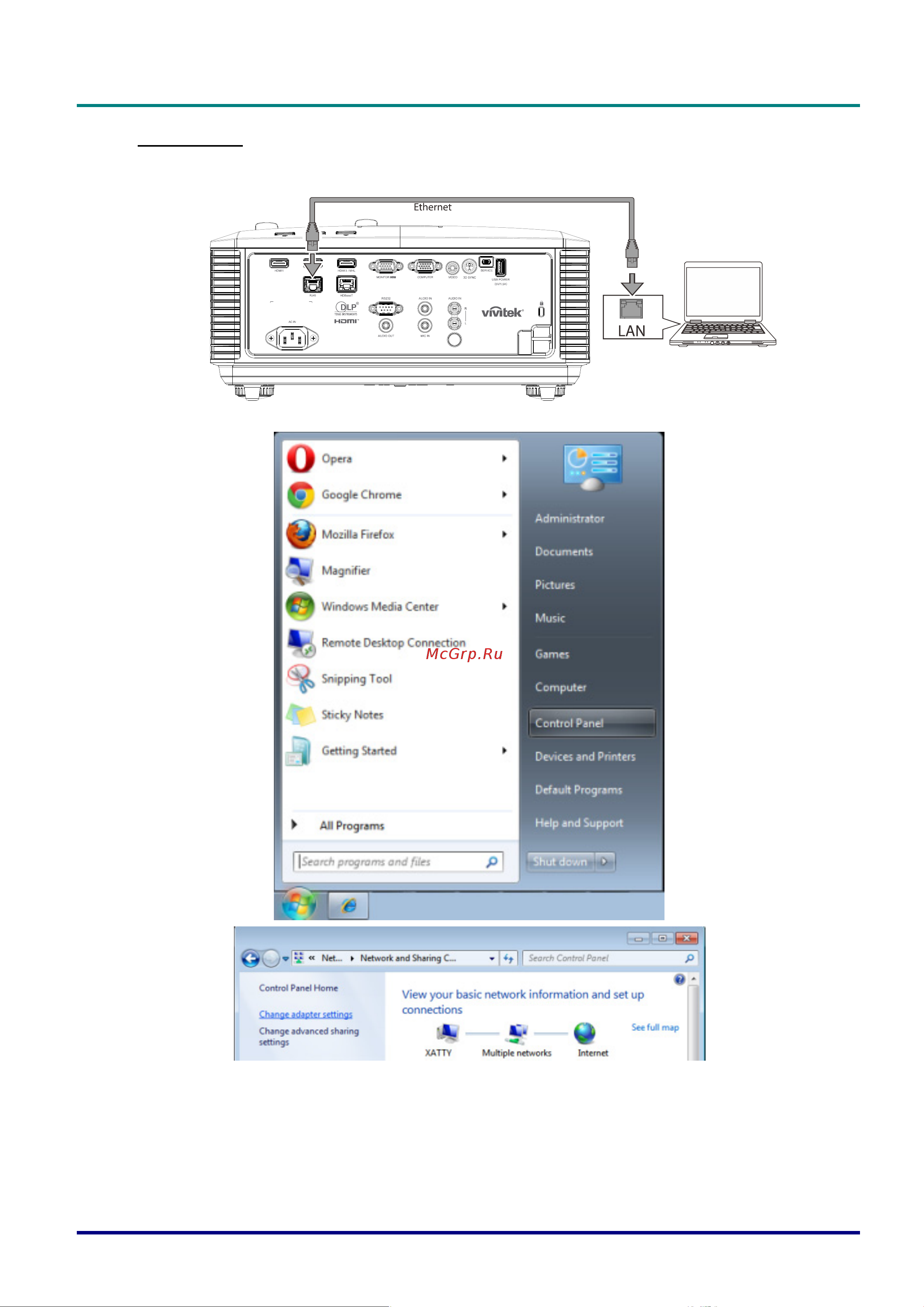 Vivitek DU4771Z [57/88] Lan_rj45