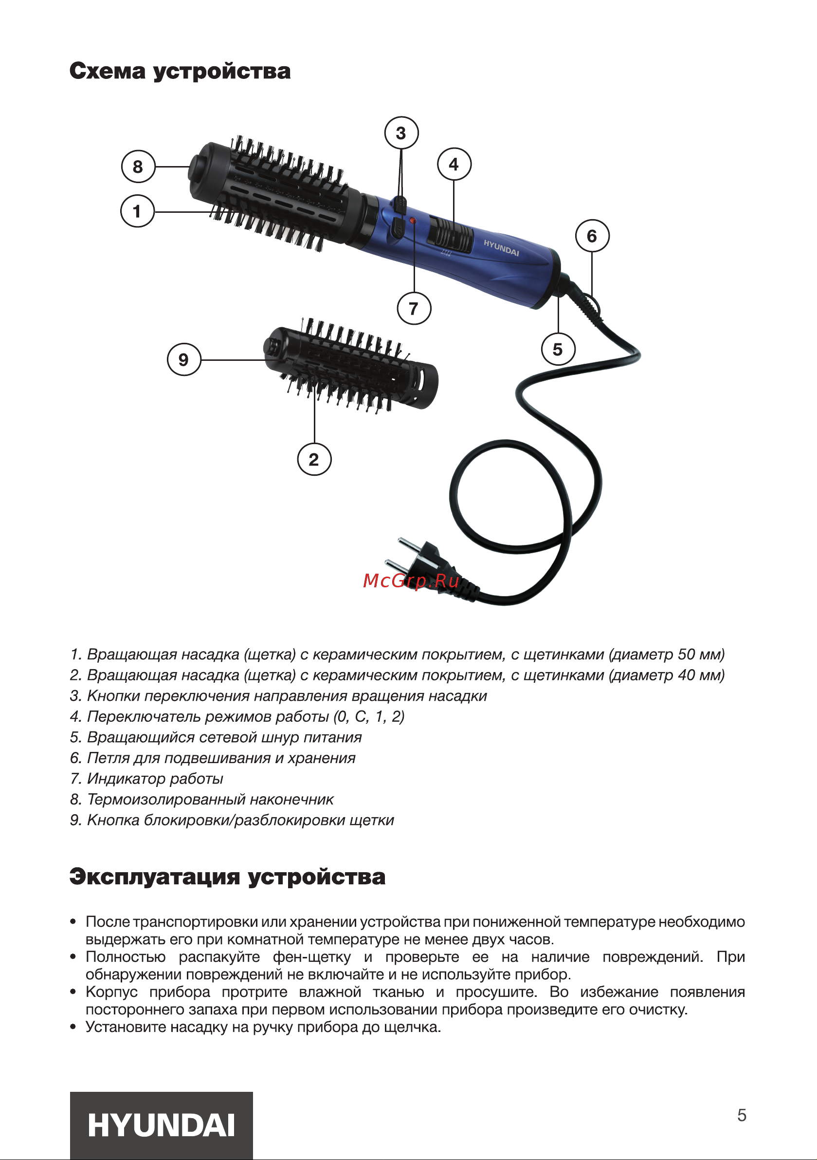 Hyundai H-HB0110 [5/12] Схема устройства
