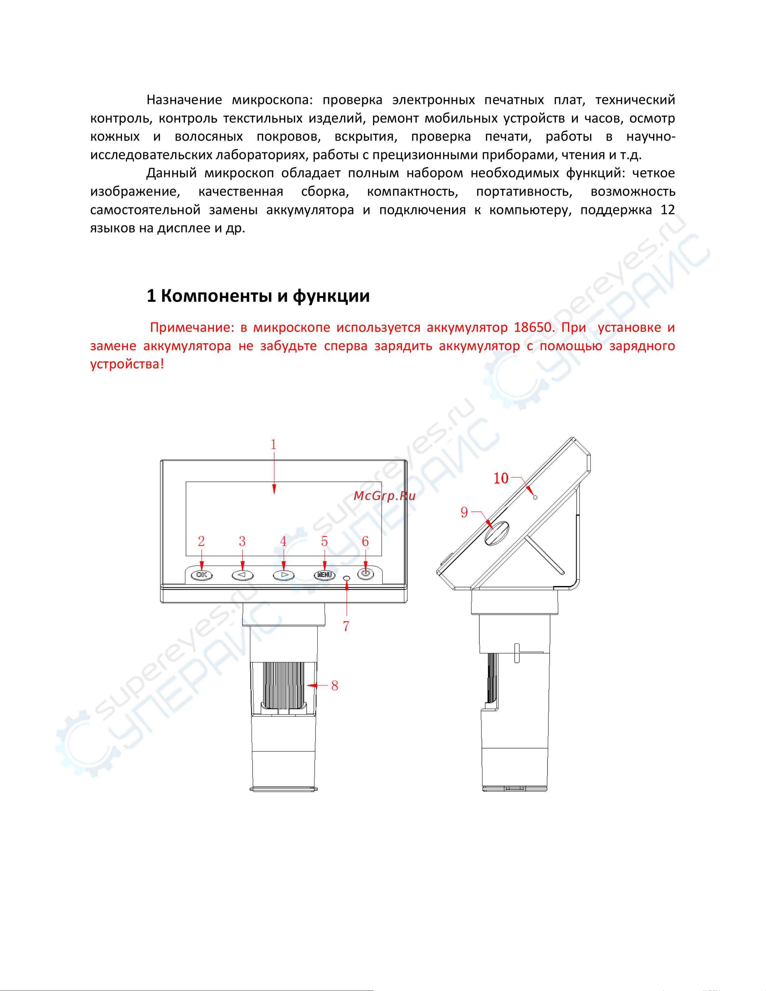 Opto-Edu A33.5006 [2/8] Компоненты и функции