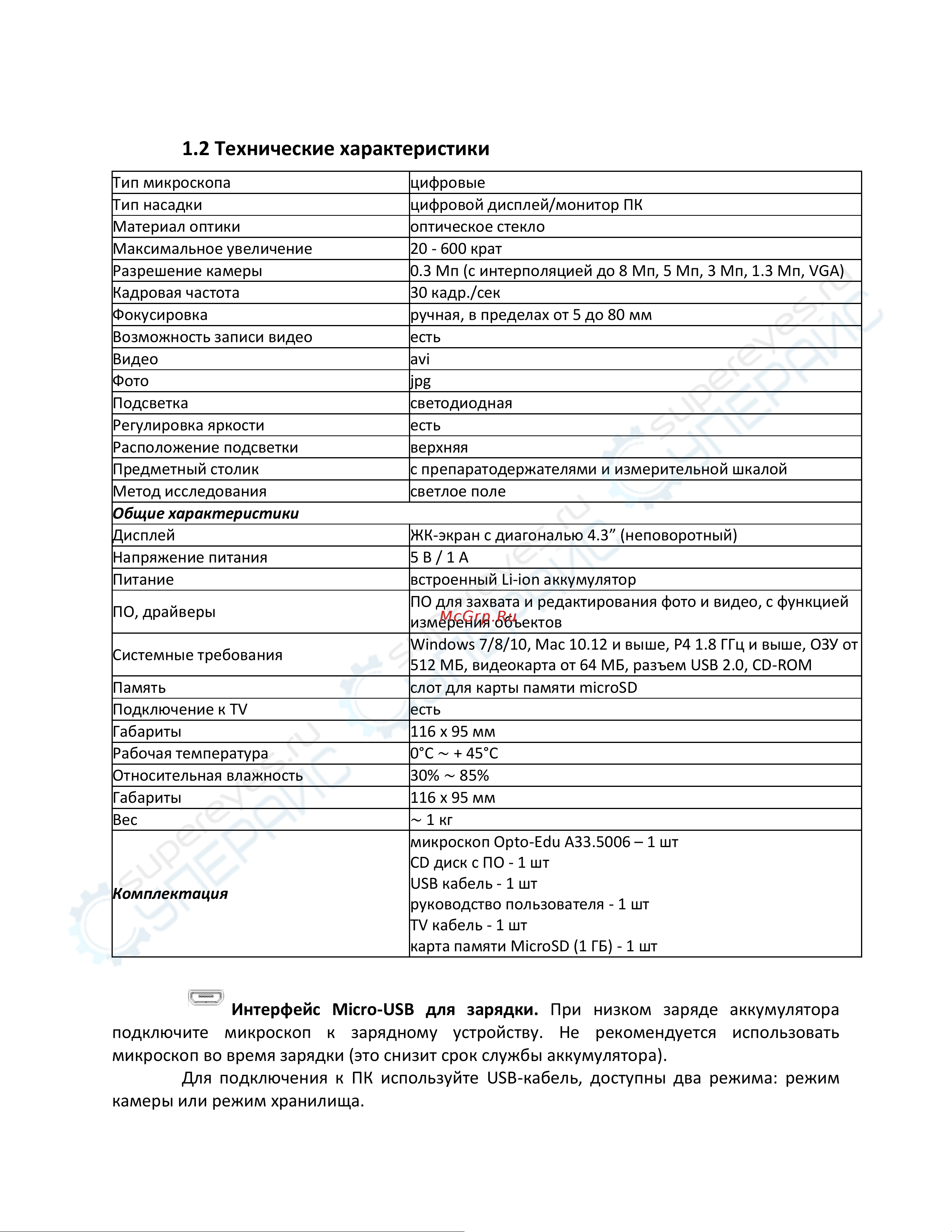Opto-Edu A33.5006 [4/8] Технические характеристики