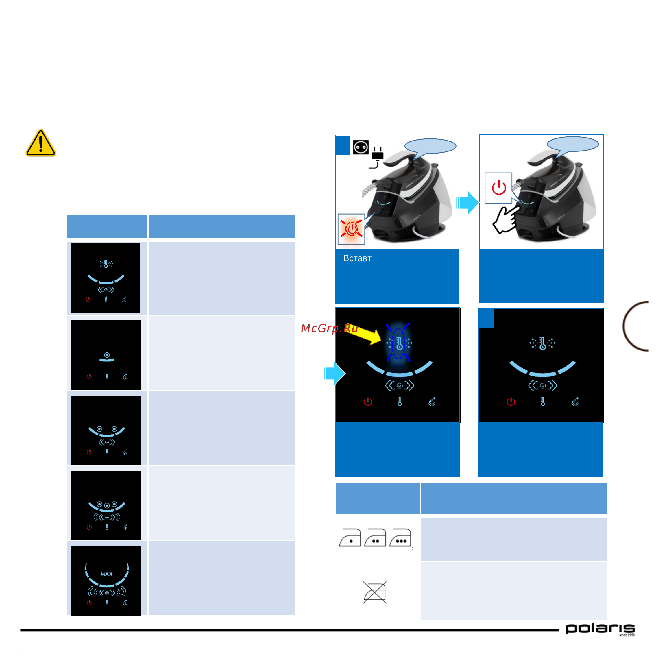 Polaris PSS 9090K Turbo Steam [41/88] Увага парогенератор виготовлений з