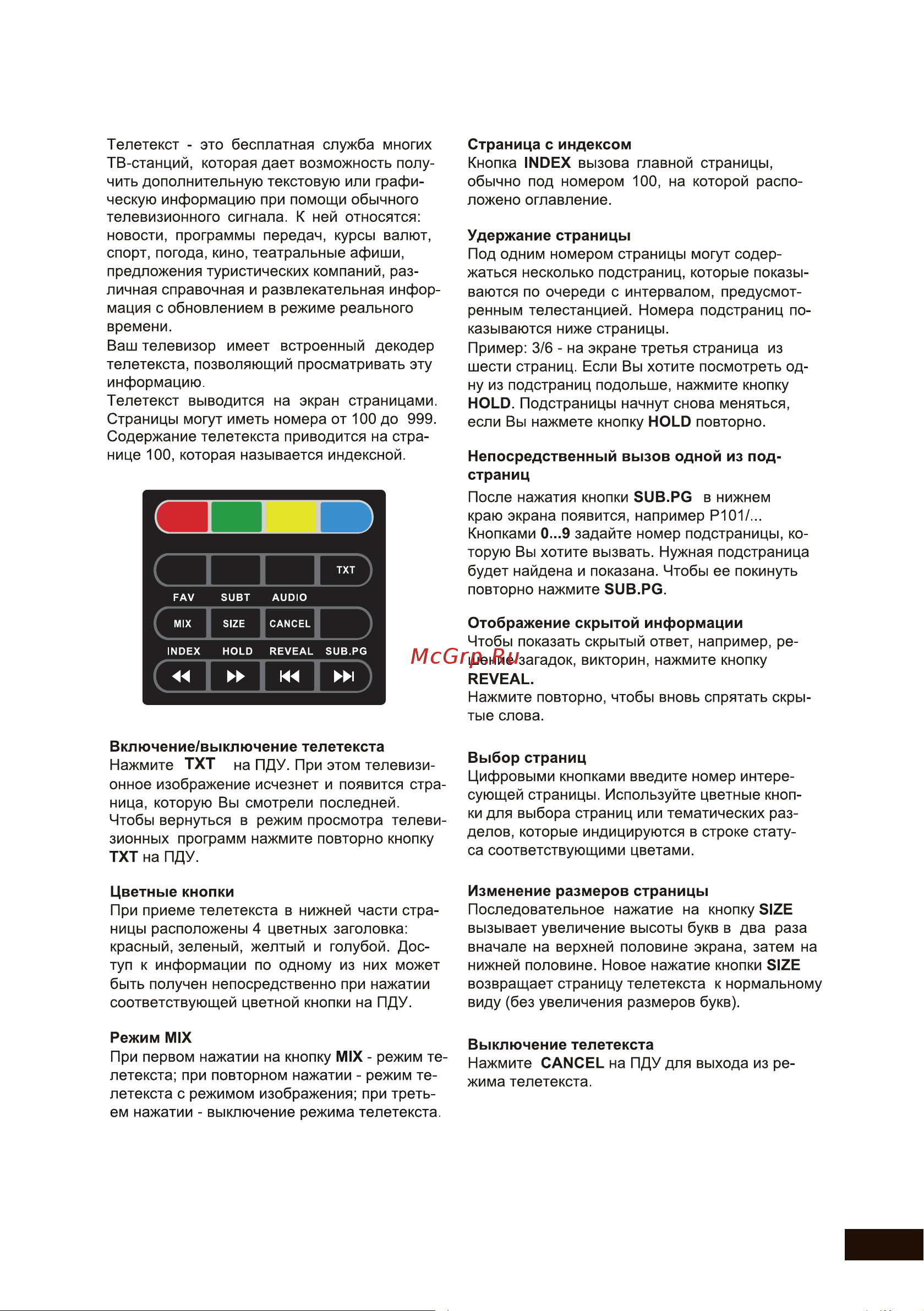 DEXP U50E7000Q [37/48] Телетекст